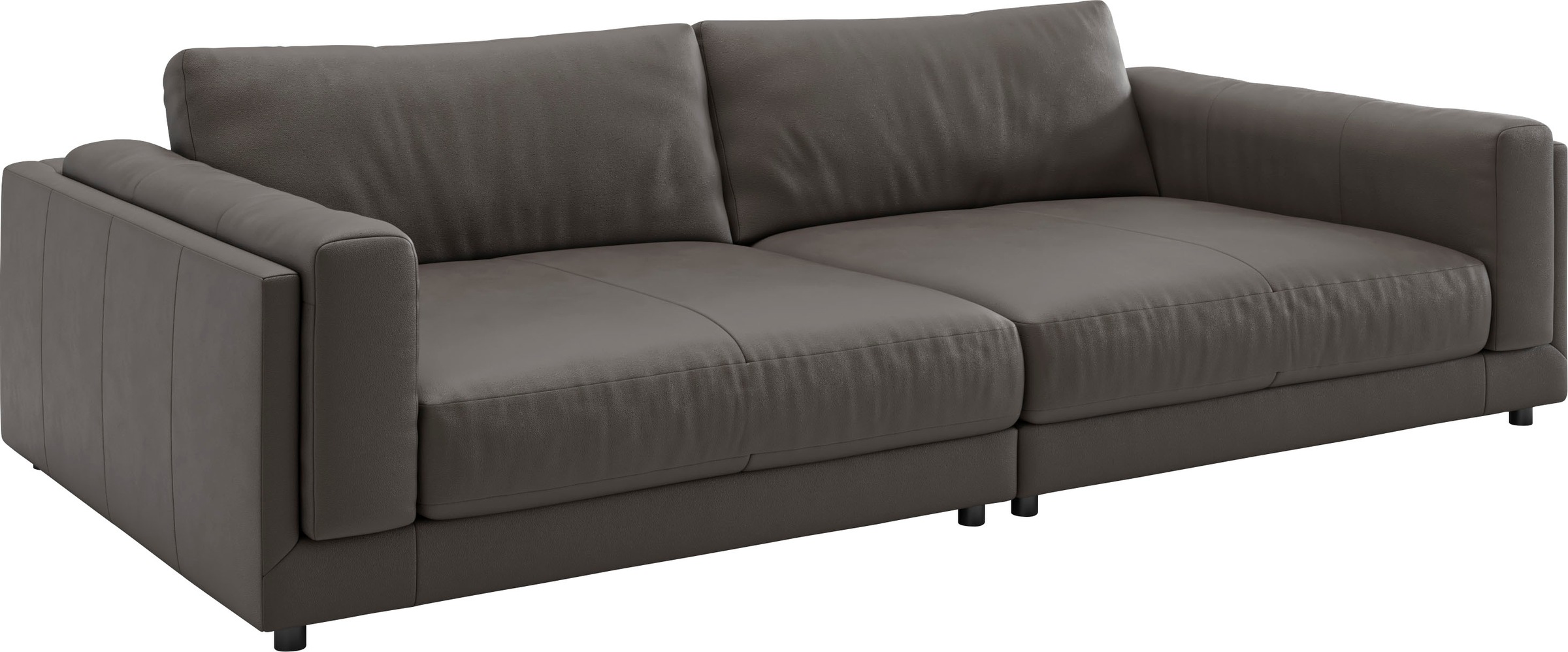 3C Candy Big-Sofa »Karalis mit extra großer Sitztiefe, elegantes Mega Sofa zum Relaxen,«, auch in Cord- oder Leder-Bezug, lose Kissen, loungige Bequemlichkeit