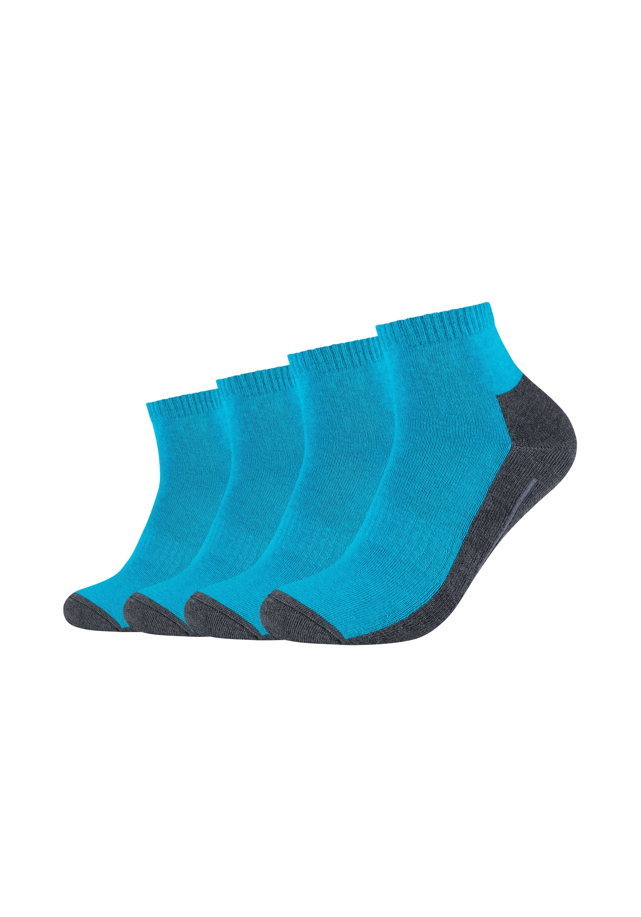 Camano Sportsocken, (4er Pack), mit entlastender Halbplüschsohle