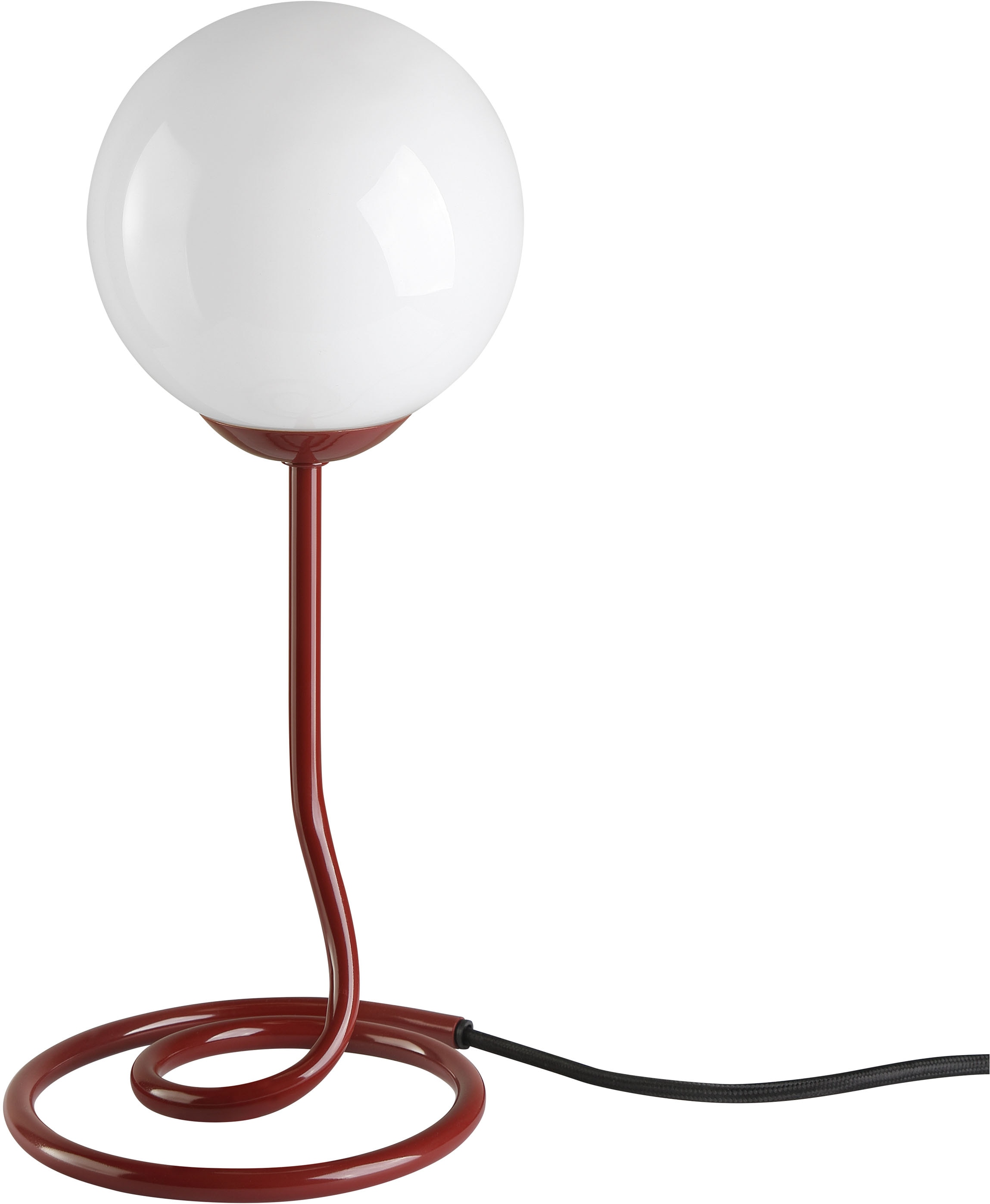 OTTO home Tischleuchte »Orrell«, Leuchtmittel G9 | ohne Leuchtmittel, Ø 15 cm, Materialmix - Metallfuß mit weißem Glasschirm