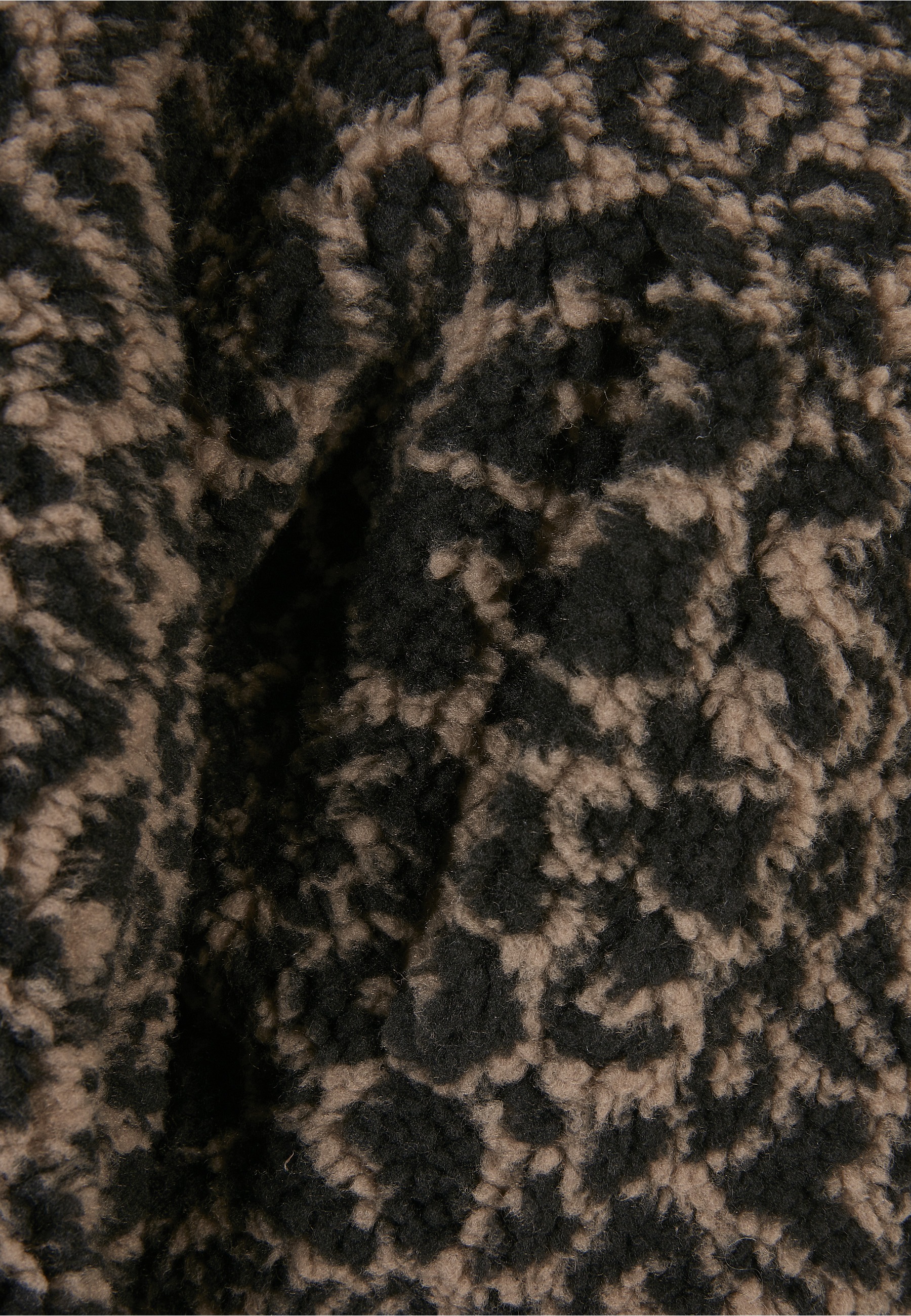 URBAN CLASSICS Langmantel »Urban Classics Damen Ladies Short Oversized AOP Sherpa Jacket« 1 Stk.