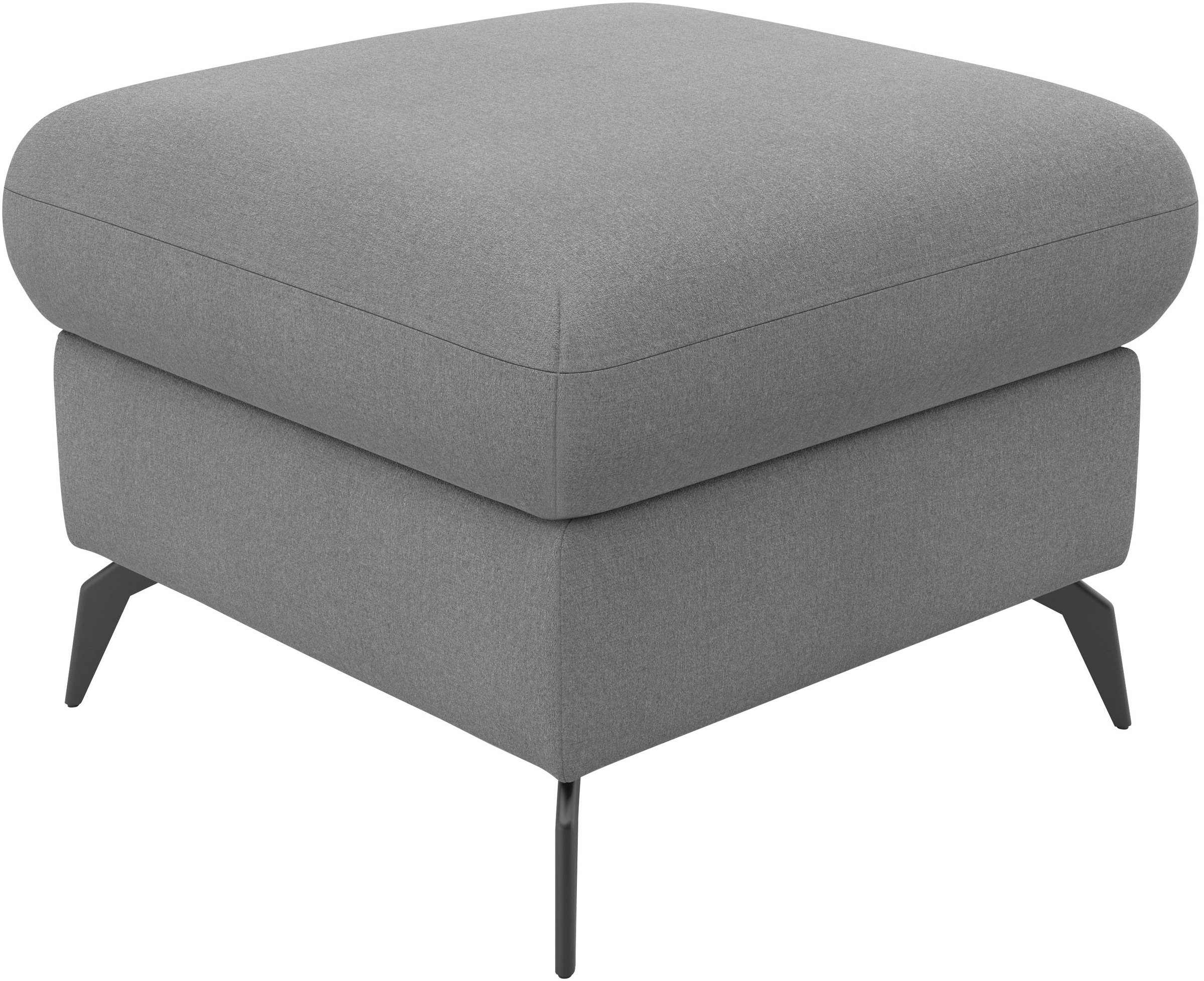 Home affaire Polsterhocker "Rochelle", (1 St.), moderne 15 cm Metallfüße günstig online kaufen