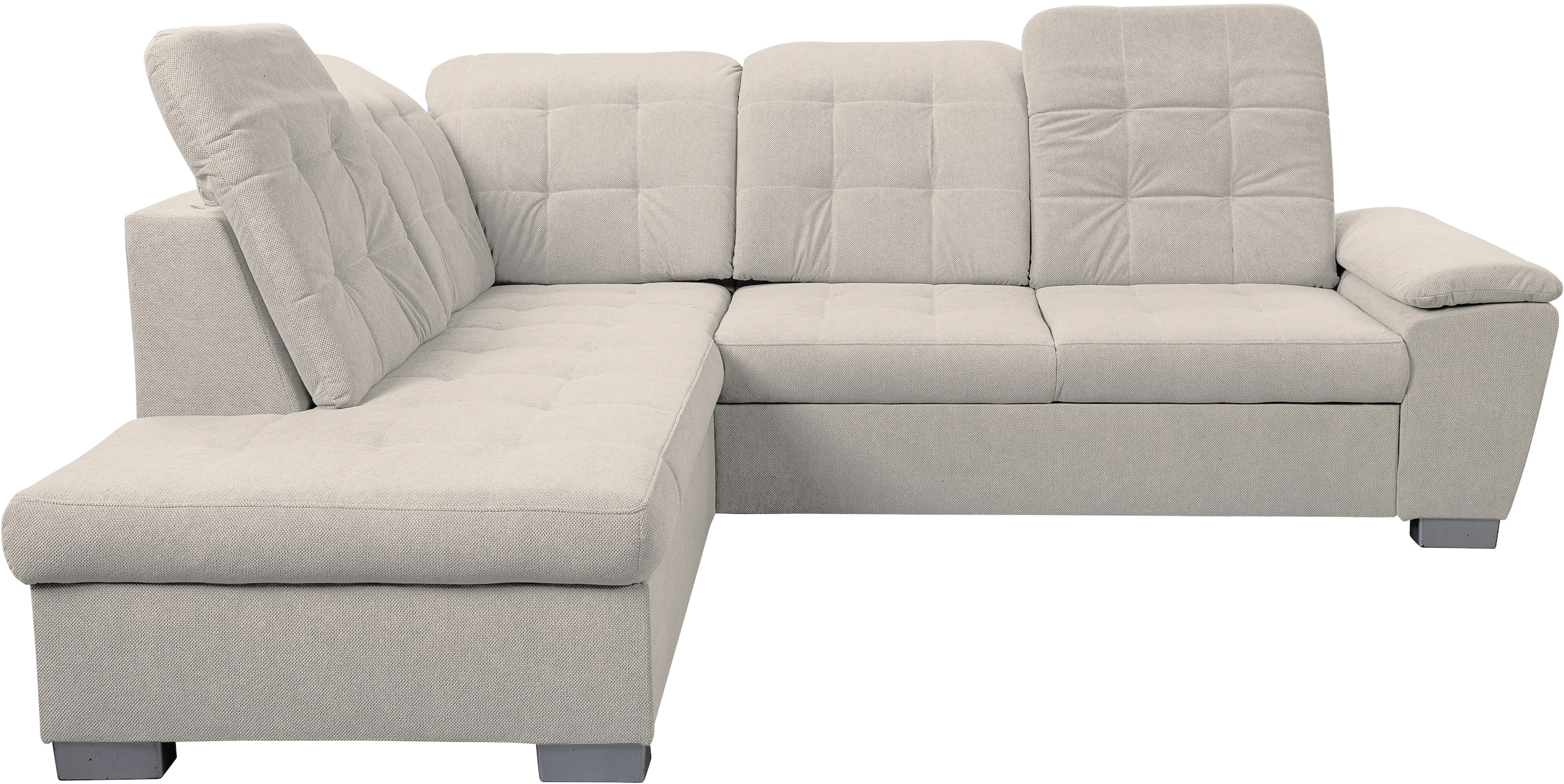 WERK2 Ecksofa "Bonny inkl. Kopfteilverstellung, Bettfunktion, Stauraum, Bre günstig online kaufen