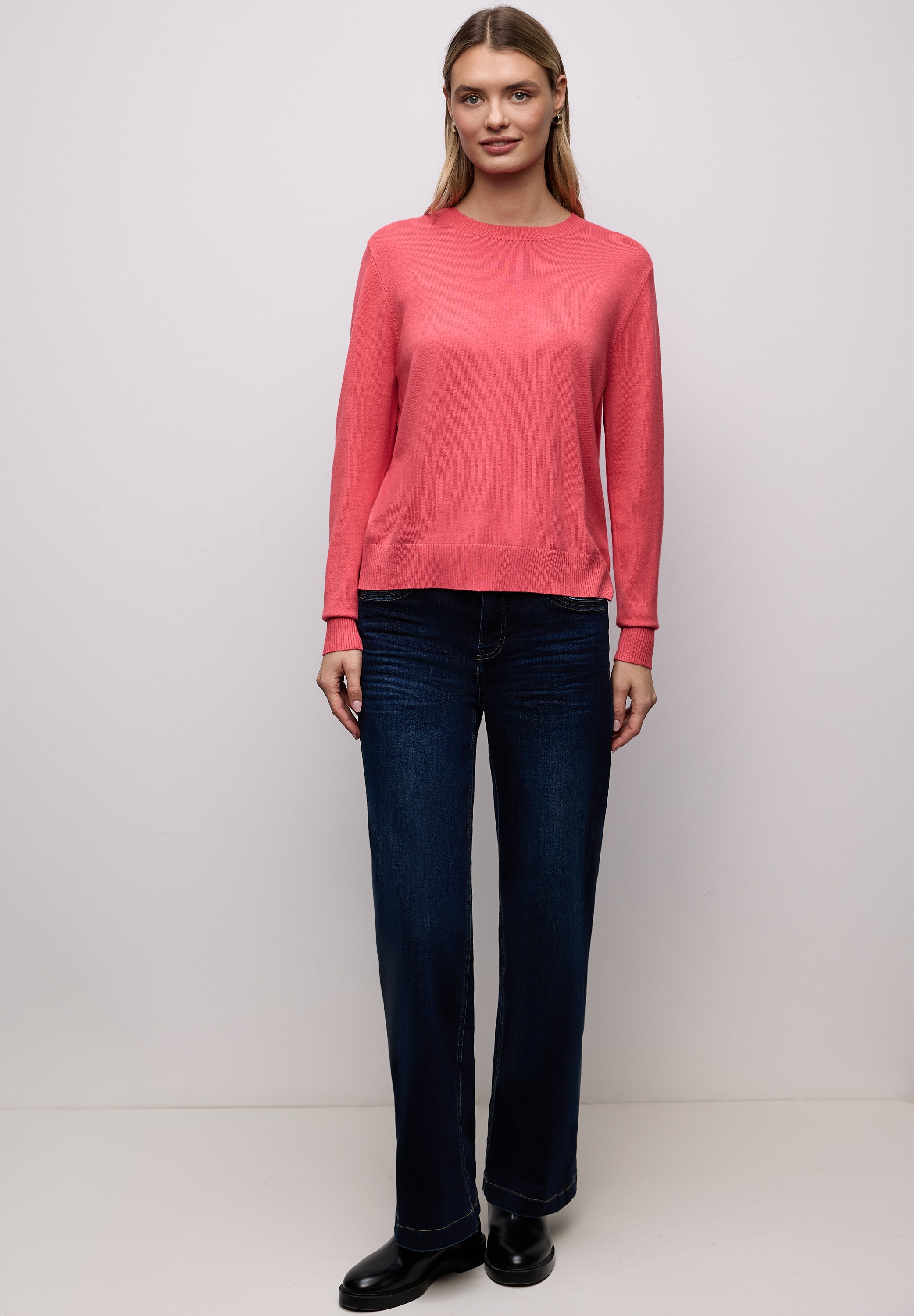 Thumbnail - STREET ONE Rundhalspullover Basic