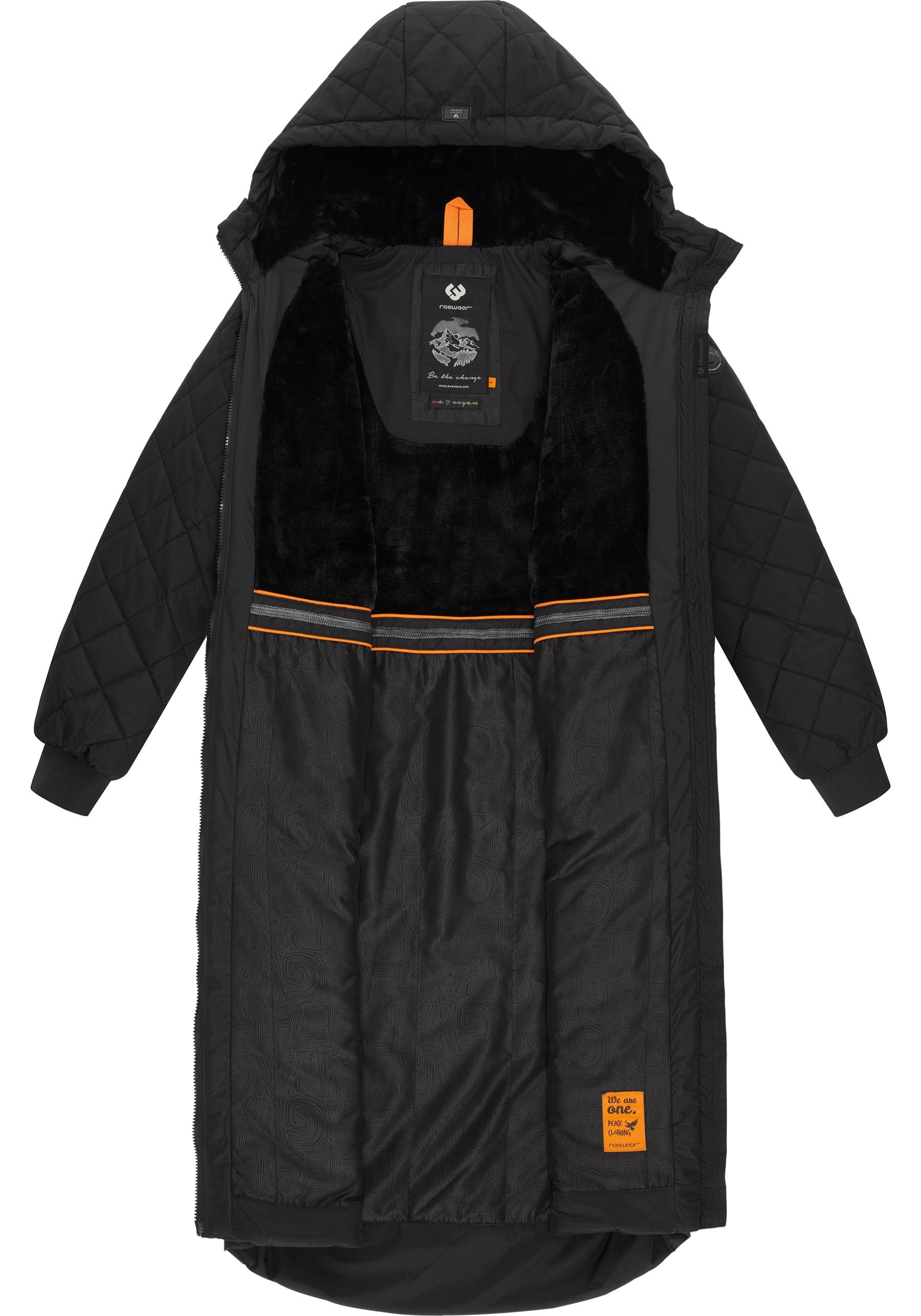 Ragwear Steppmantel »Niran«, stylischer, gesteppter Winterparka mit gefütterter Kapuze