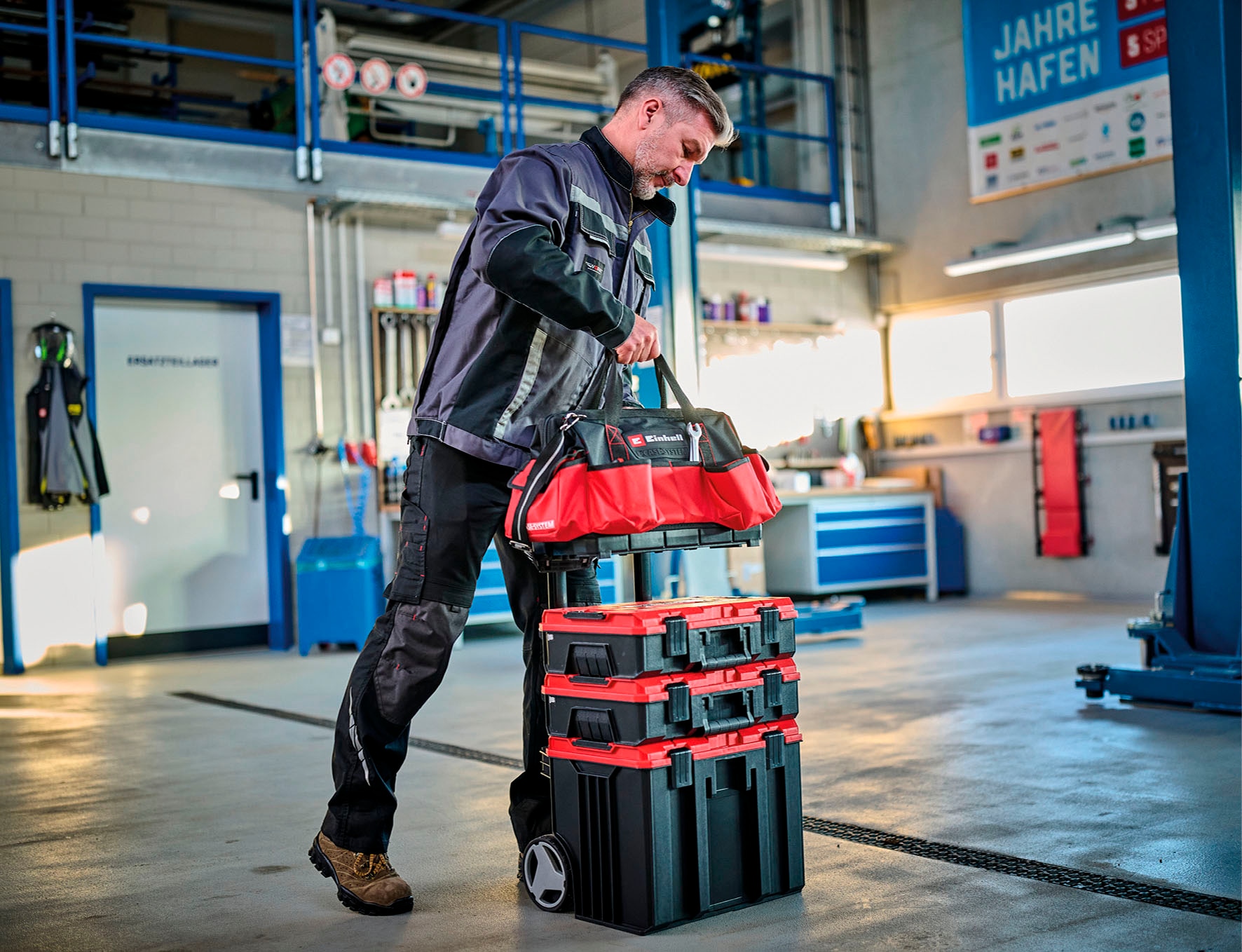Einhell Werkzeugbox »Systemkoffer E-Case Tasche«, zur Aufbewahrung/Transport von Maschinen & Werkzeug