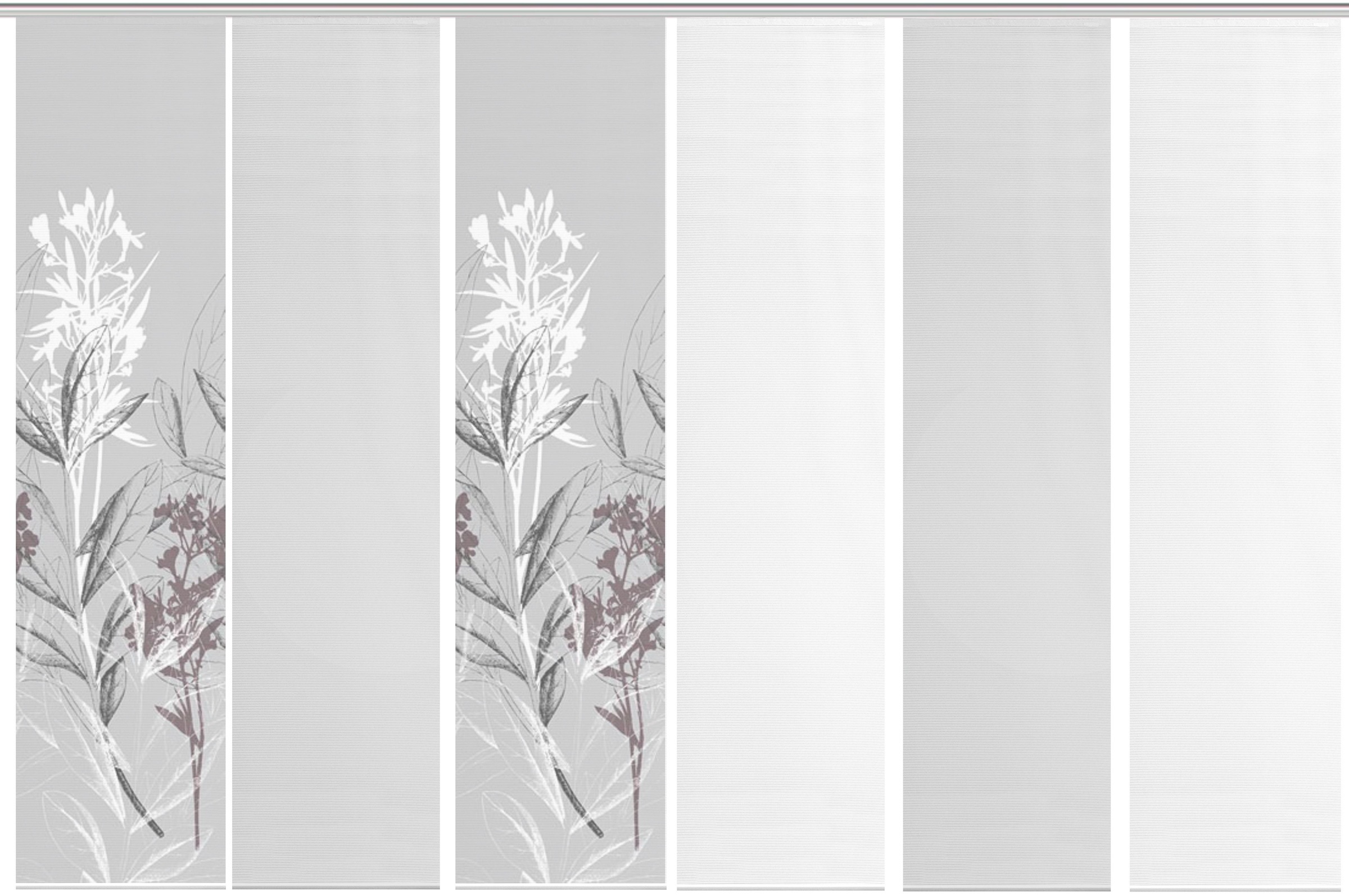 Vision S Schiebegardine "6ER SET SEMORA" Paneelwagen 6 Stk. tlg. HxB: 260x6 günstig online kaufen