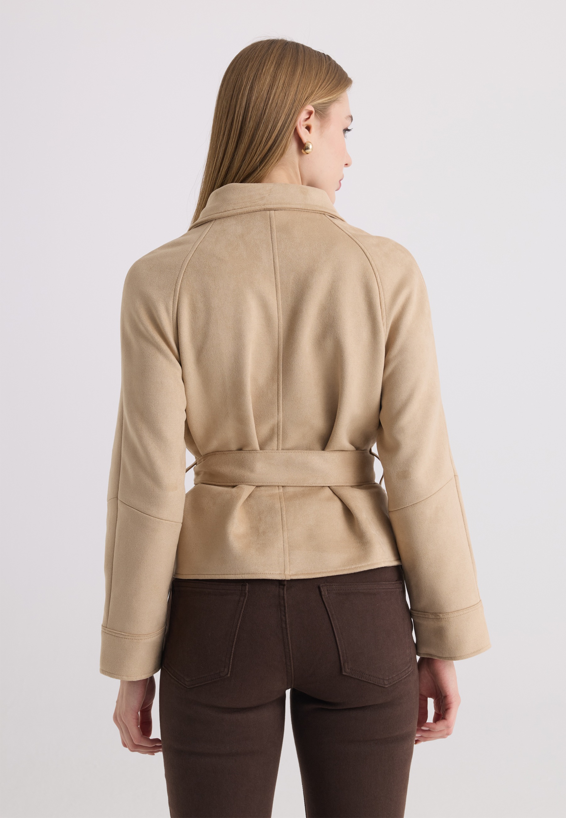 Felix Hardy Lederimitatjacke »Jacke aus Velourslederimitat«