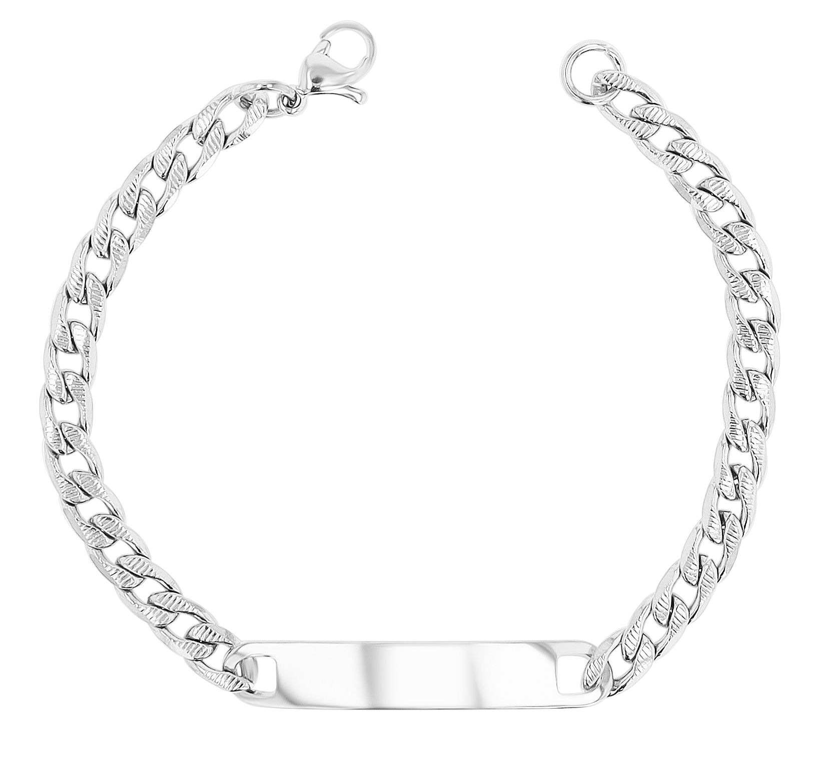Armband ADELIA´S "Damen Armband – Panzerarmband aus Edelstahl 18 cm", silber, Armbänder, Damen, 18cm, Edelstahl, Armband, Perfekt als Geschenk zum einen besonderen Tag 2