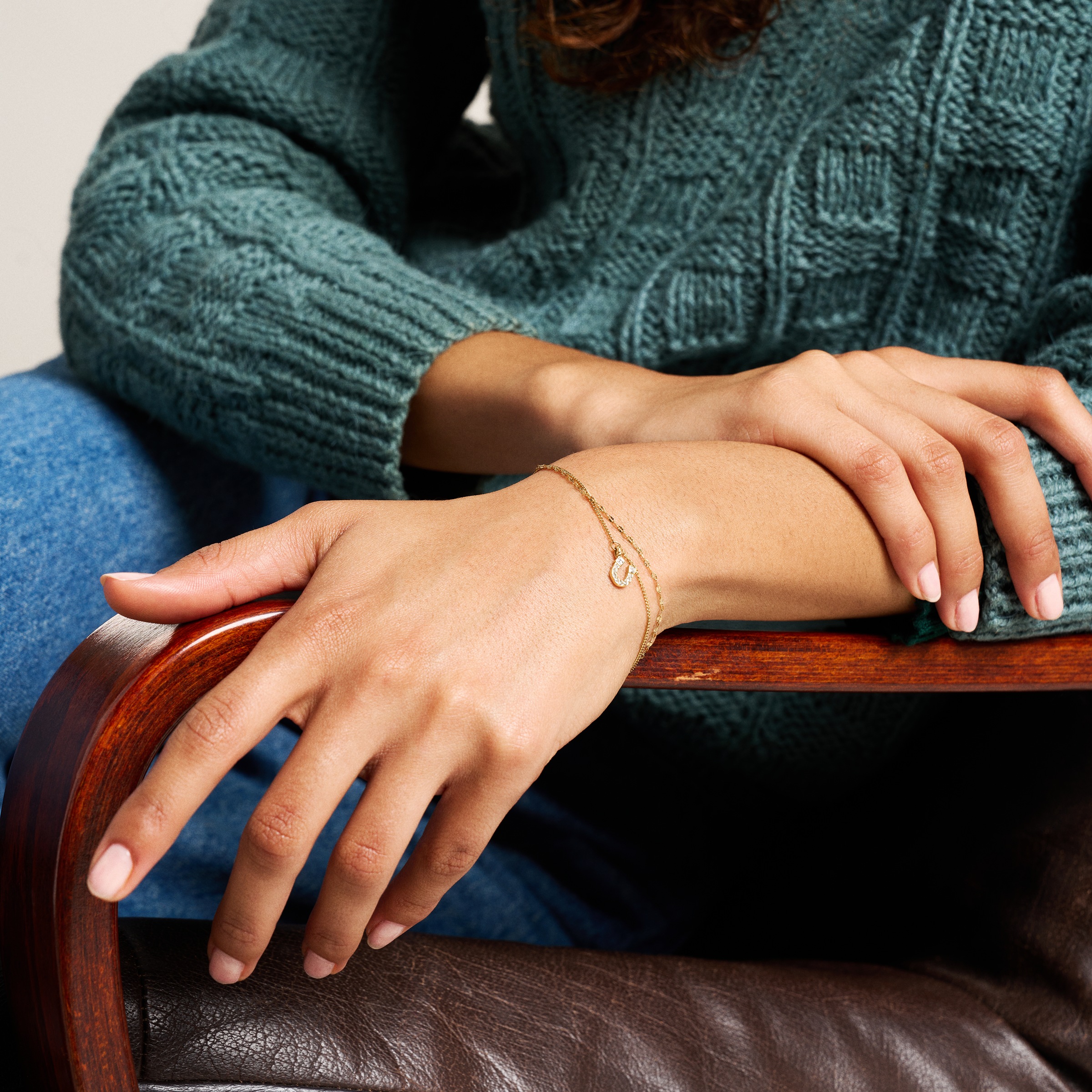 Fossil Armband »Schmuck Geschenk Edelstahl SUTTON«, mit Glasstein