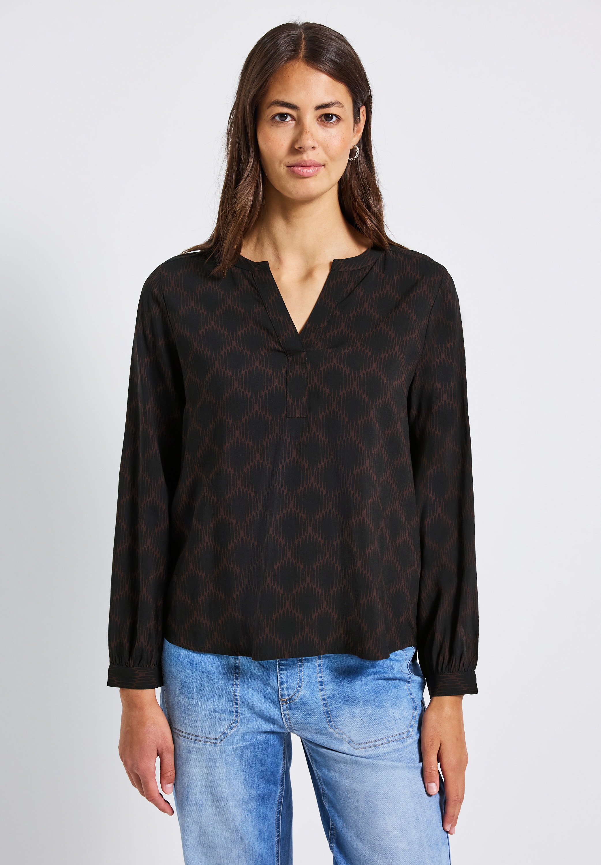 STREET ONE Langarmbluse, aus softer Viskose günstig online kaufen