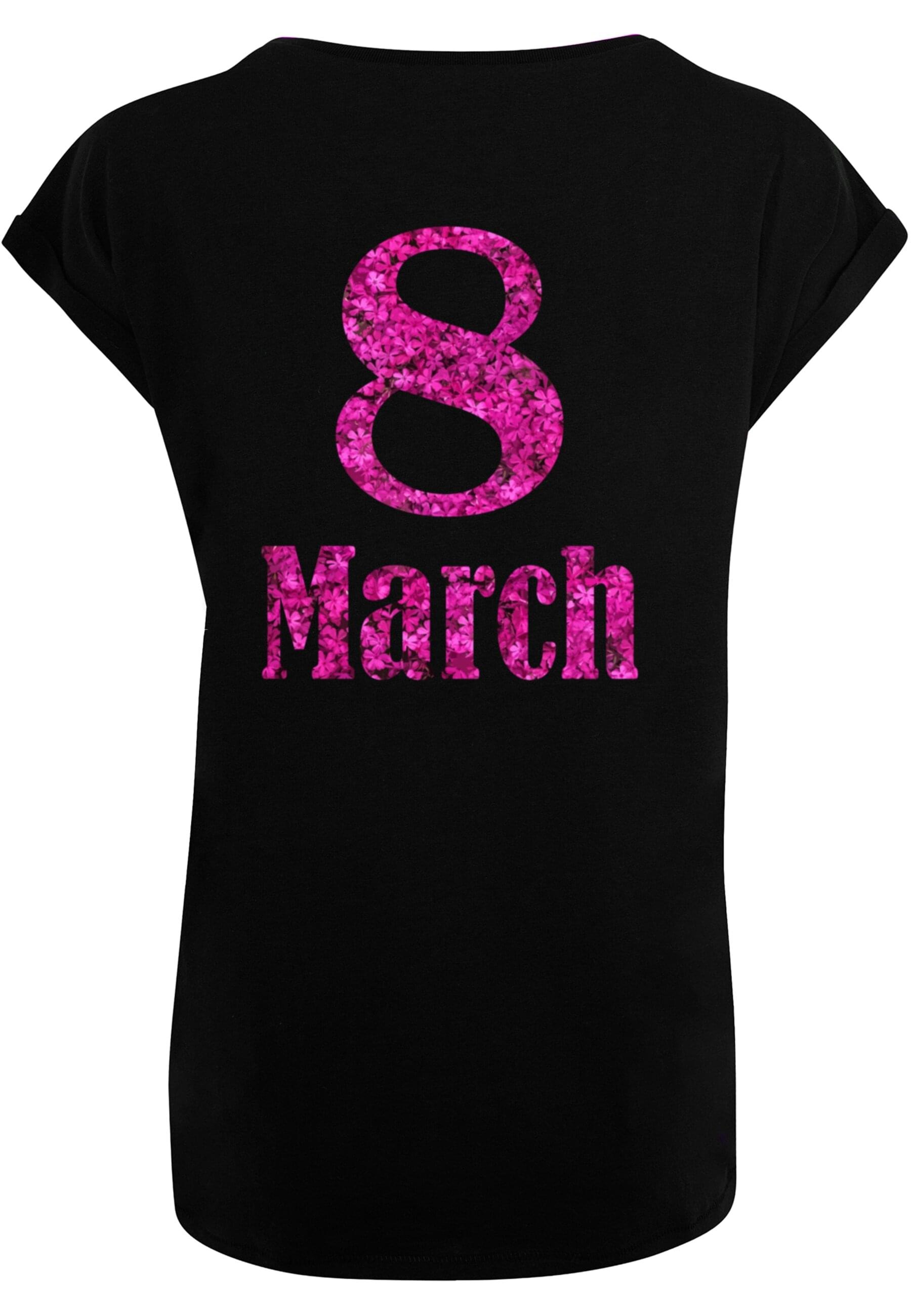 Merchcode T-Shirt "Merchcode Damen Ladies WD - 8 March Extended Shoulder Te günstig online kaufen