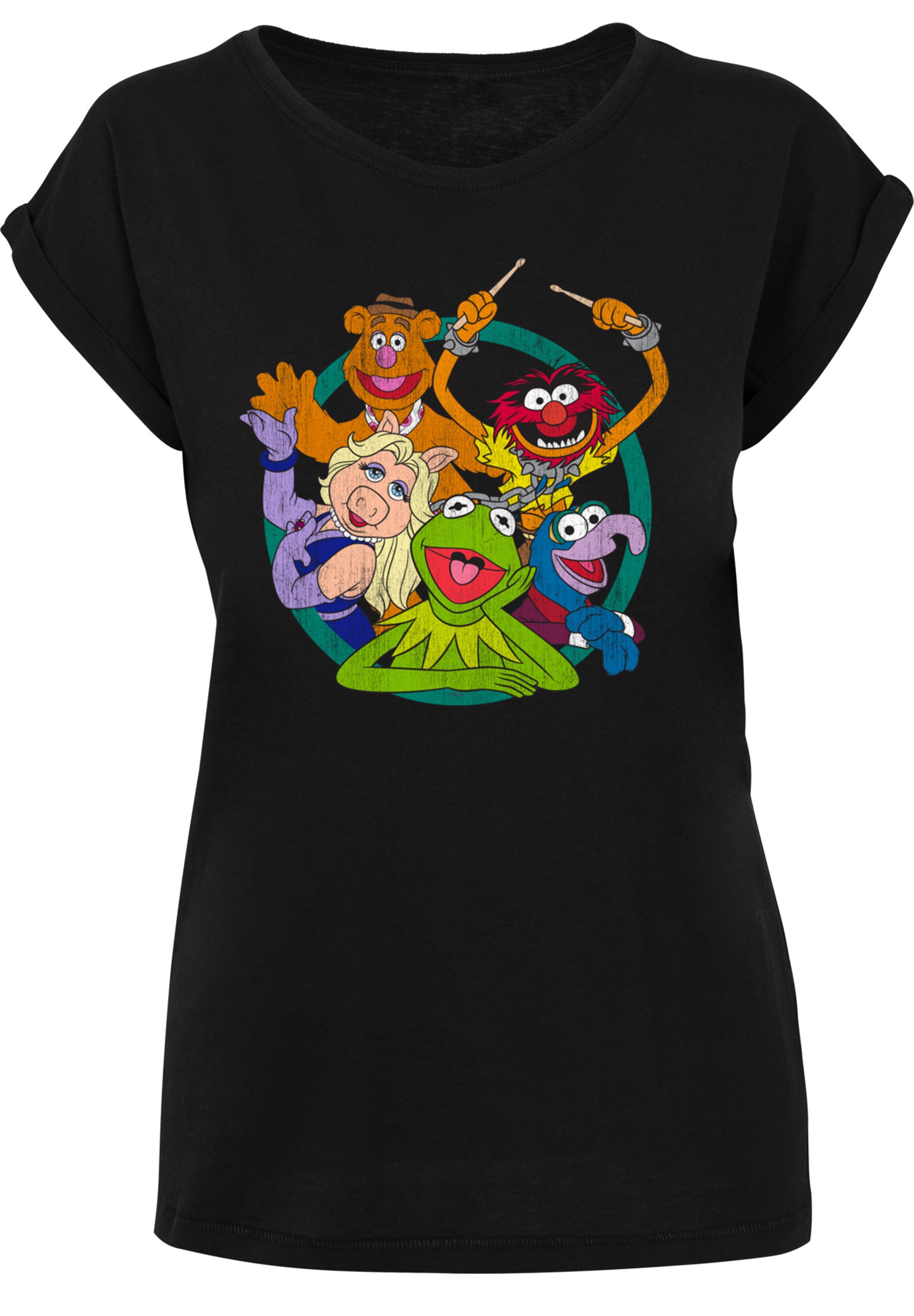 F4NT4STIC T-Shirt »Disney Die Muppets Group Circle«, Print