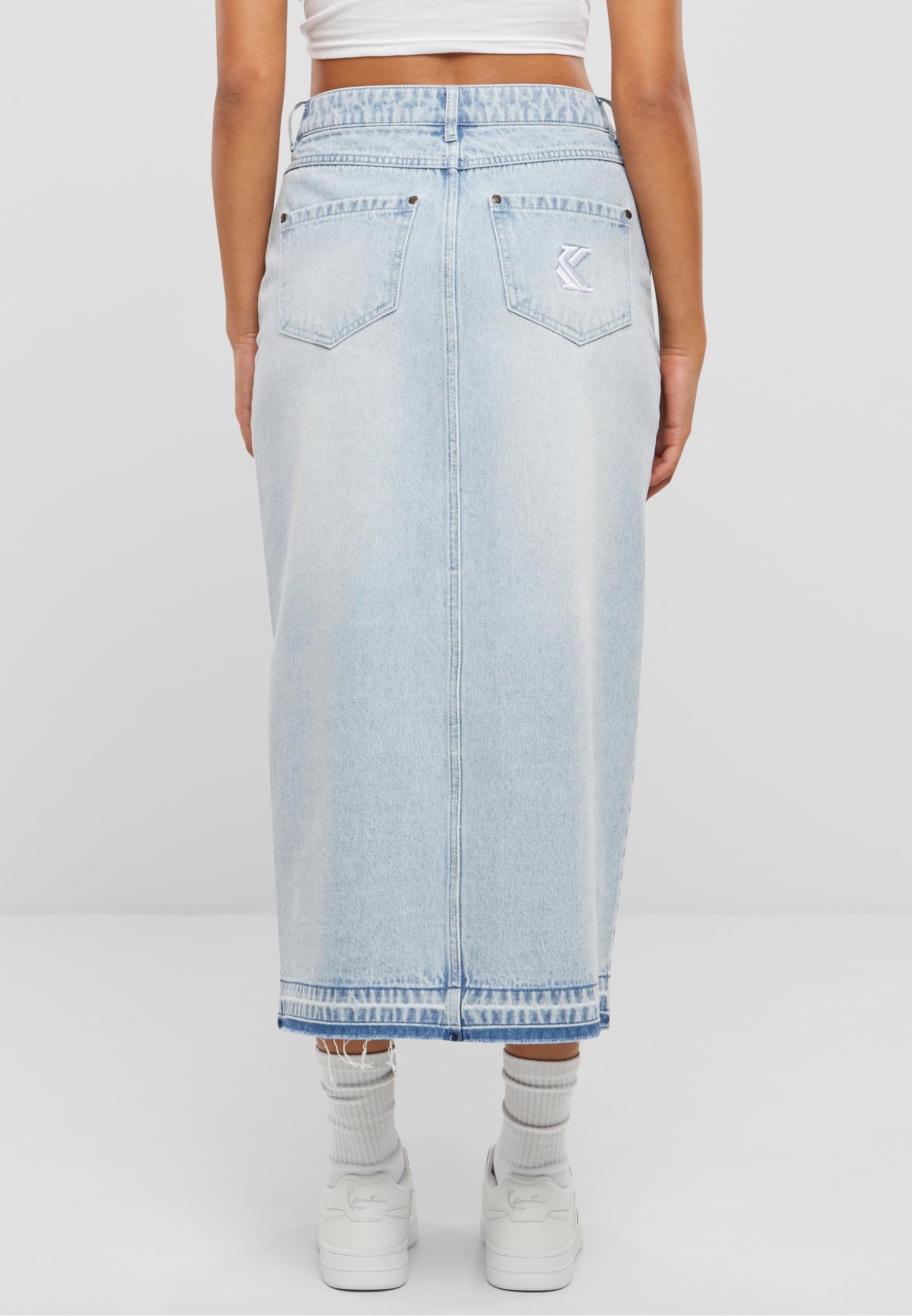 Karl Kani Shirtkleid »Karl Kani Damen KW242-033-1 Karl Kani OG Long Denim Skirt«, (1 tlg.)