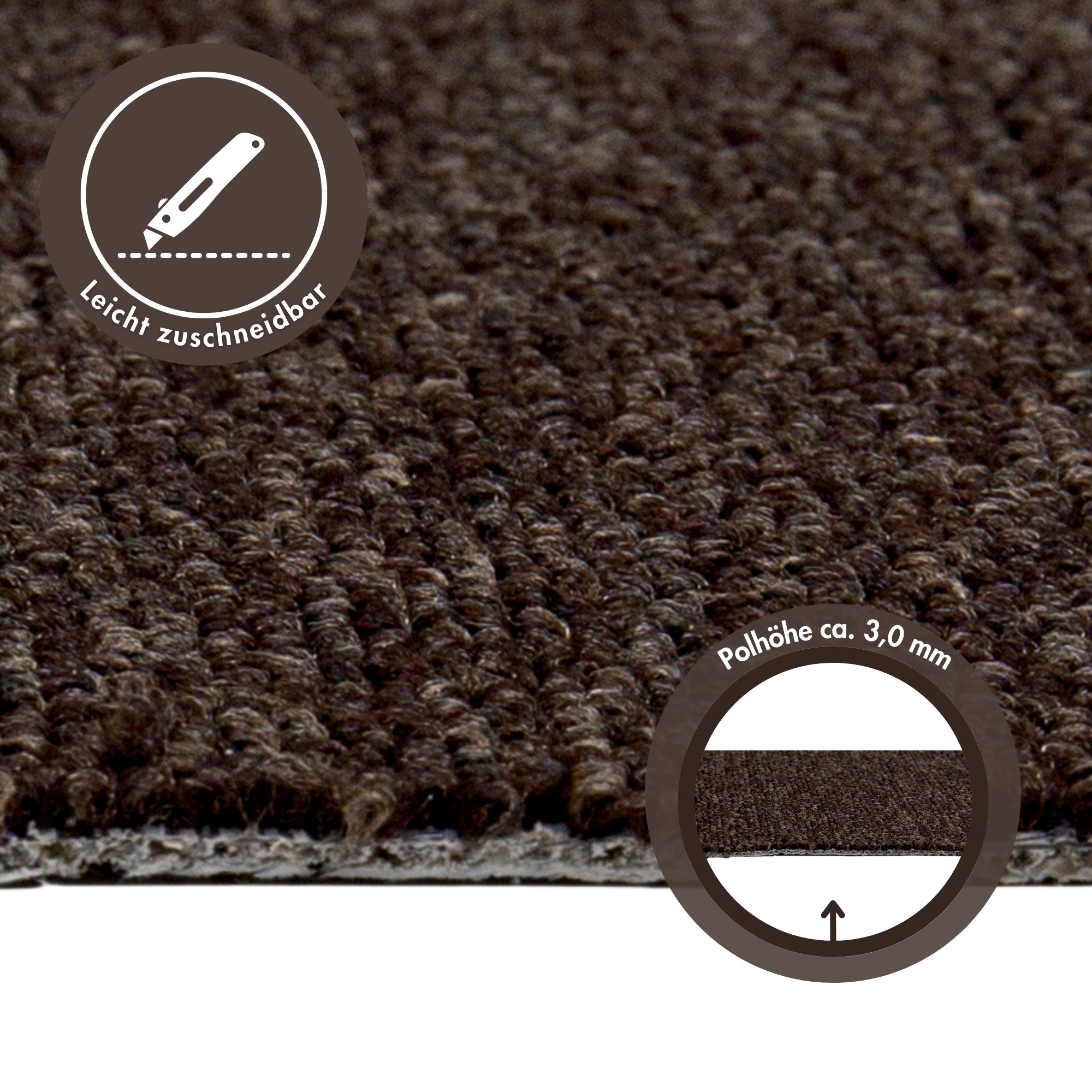 ANDIAMO Rambo Carpet Brown 400x300cm 3