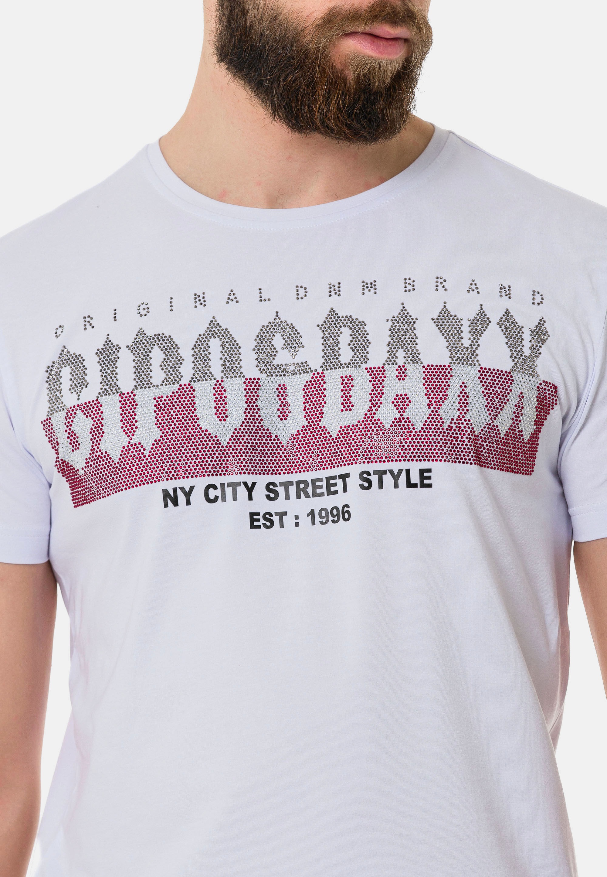 Cipo & Baxx T-Shirt »T-Shirt« mit markantem Print