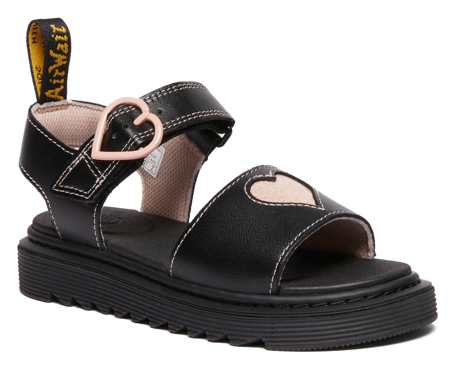 DR. MARTENS Plateausandale »Marlowe Kinder«, Plateausandale, Sommerschuh mit Herzchen Applikation