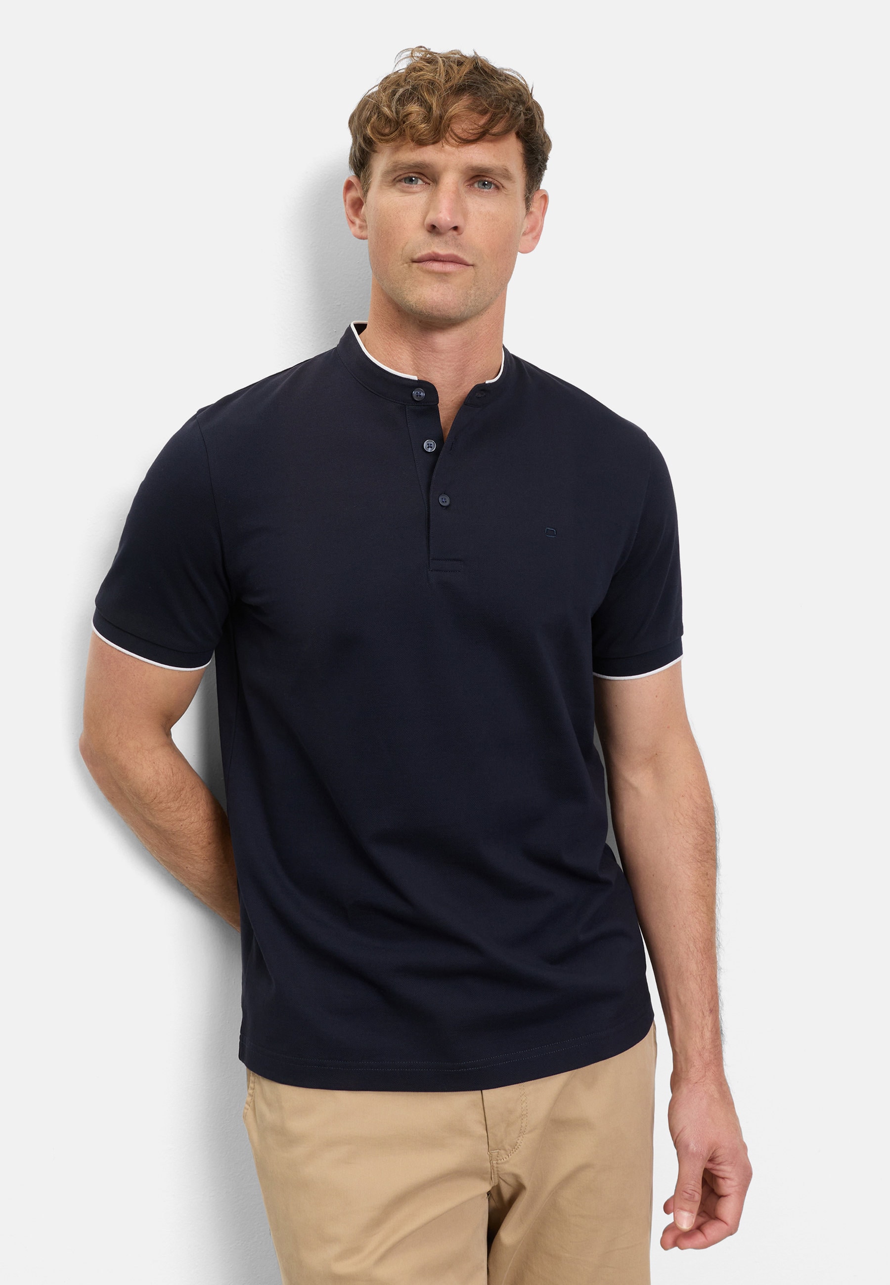OLYMP Poloshirt "OLYMP Casual Wirk, Polo"