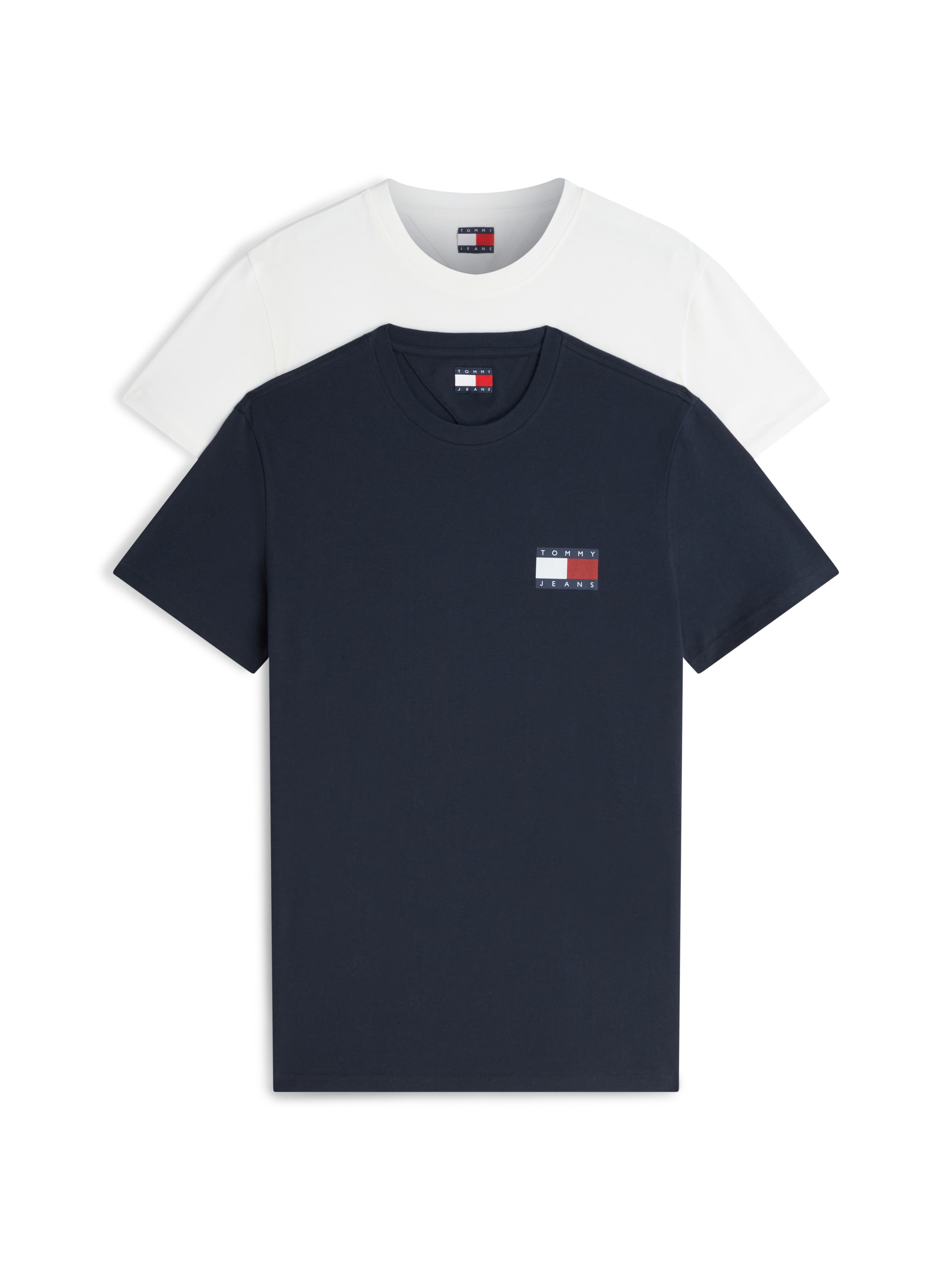 Tommy Jeans T-Shirt »TJM SLIM 2PACK ESS FLAG TEE« 2
