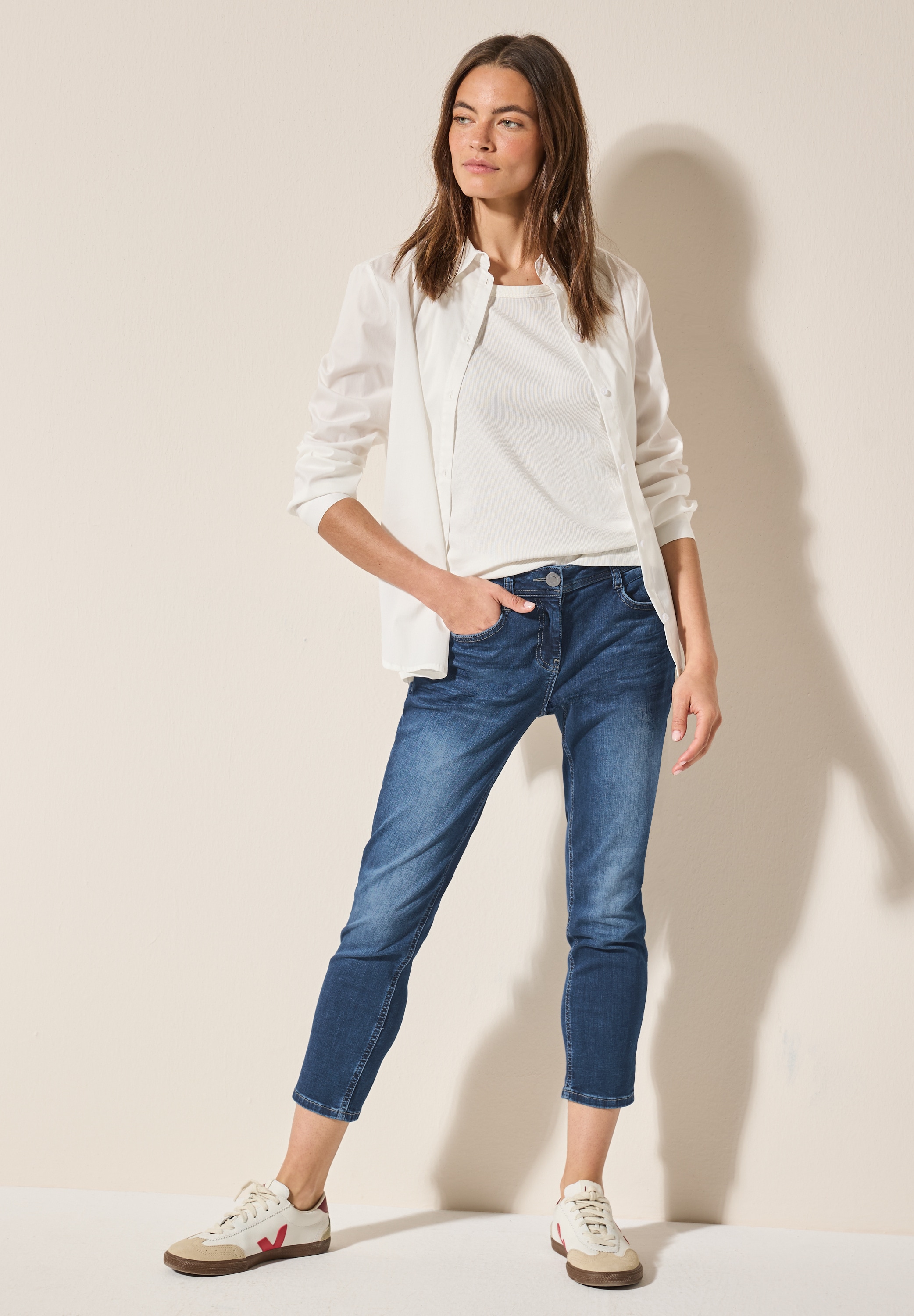 Cecil Comfort-fit-Jeans, Middle Waist