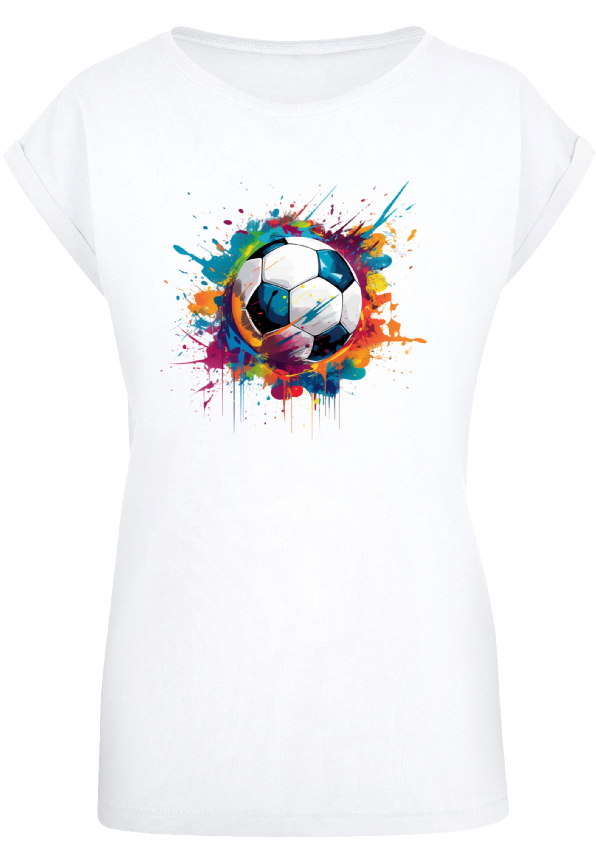 F4NT4STIC T-Shirt »Bunte Fußball Grafik«, Premium Qualität