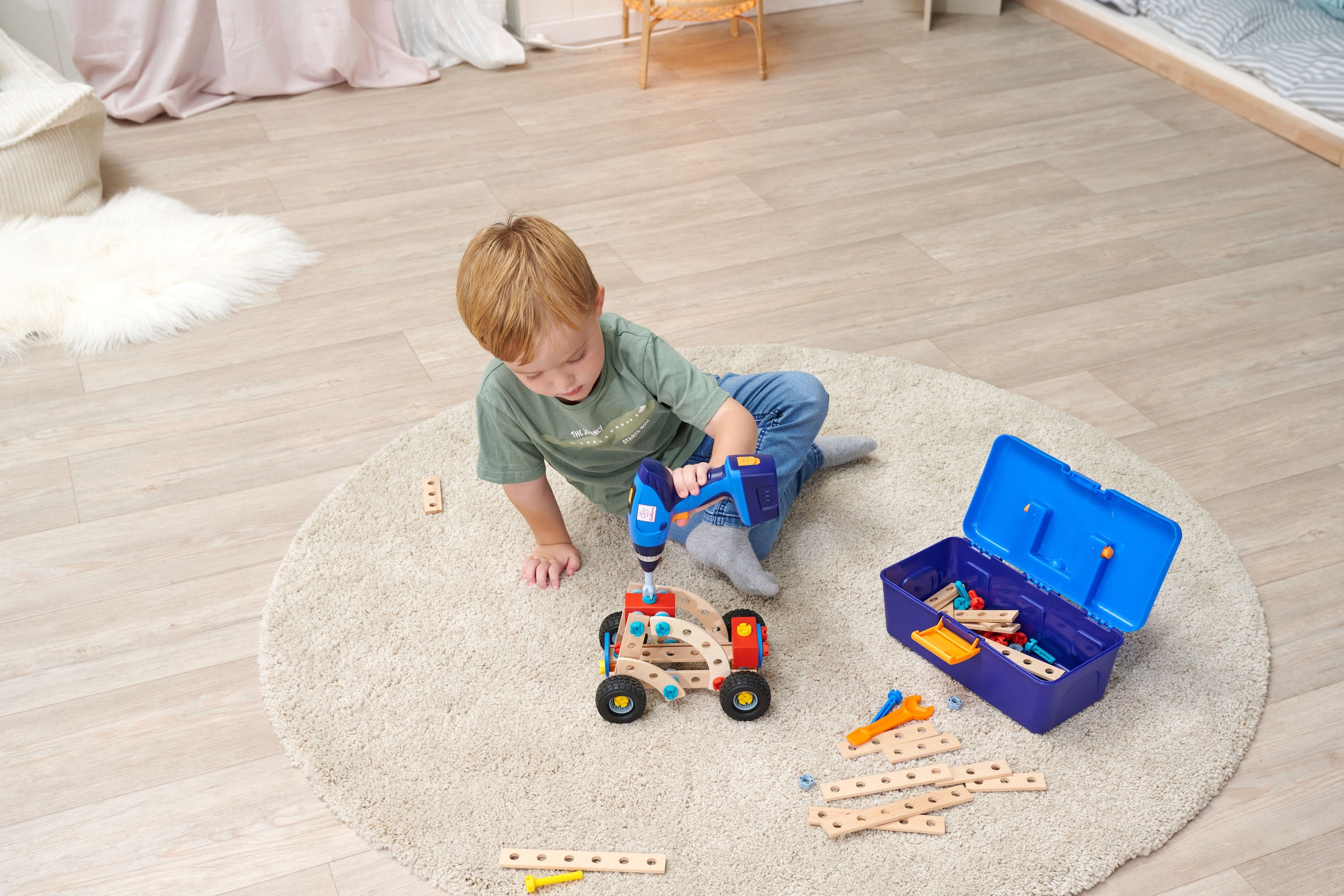 Eichhorn Spielwerkzeugkoffer »Constructor Werkzeugbox mit Schrauber«