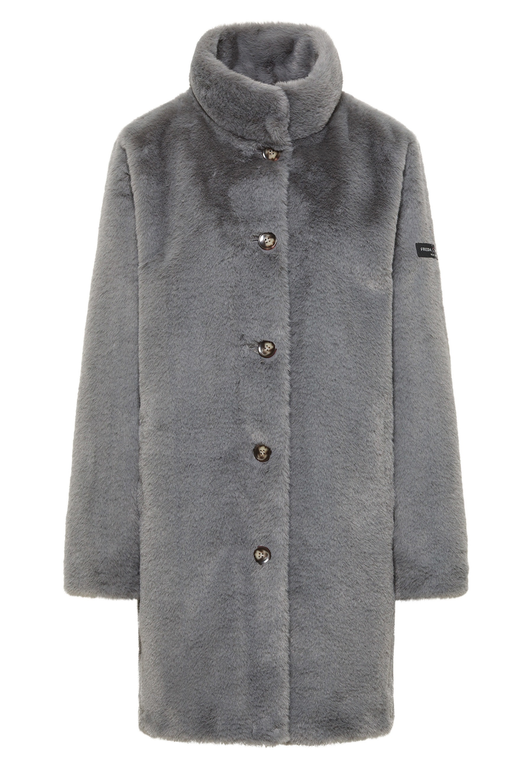 Frieda & Freddies Fellimitatjacke »Fake Fur Jacket / Cheyenne«, mit Label-Applikationen