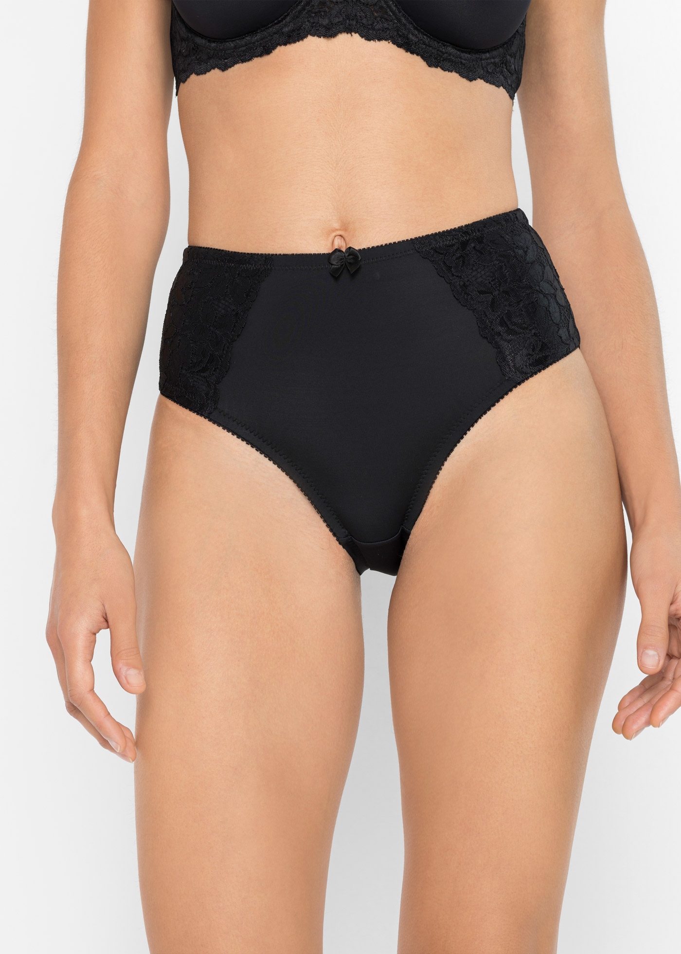 bonprix Maxislip "Maxislip mit zarter Spitze (2er Pack)", 2 Stk. Maxislip m günstig online kaufen