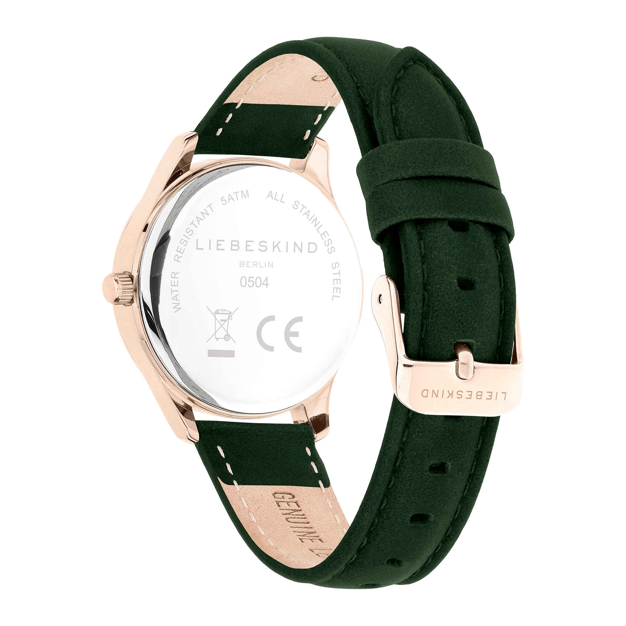 Liebeskind Berlin Quarzuhr »Basic Staples«, Armbanduhr, Damenuhr, Lederarmband, analog