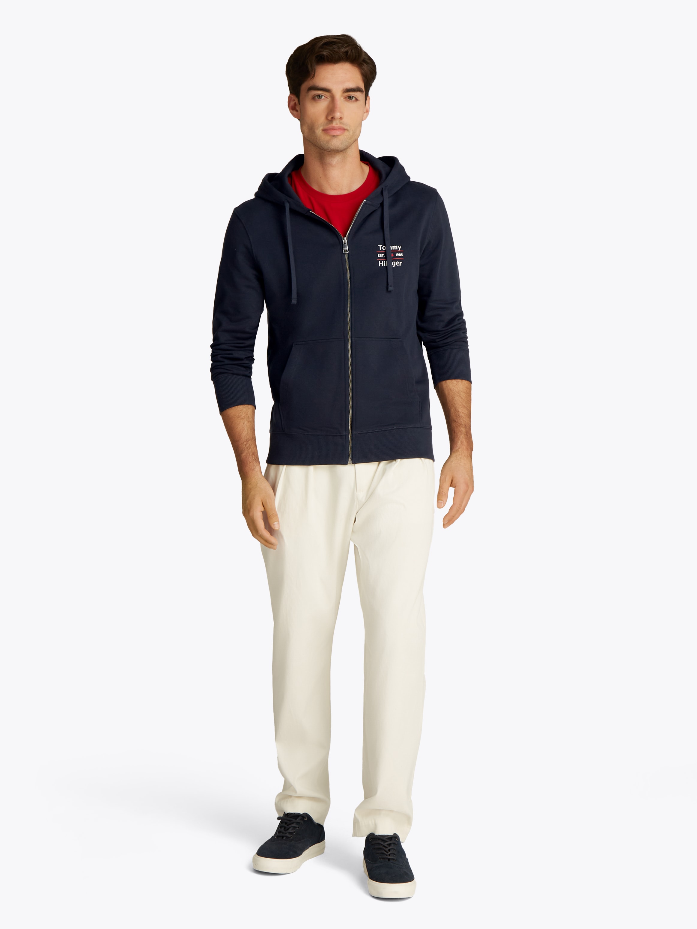 Tommy Hilfiger Kapuzensweatjacke »HILFIGER STACK HOODY ZT«