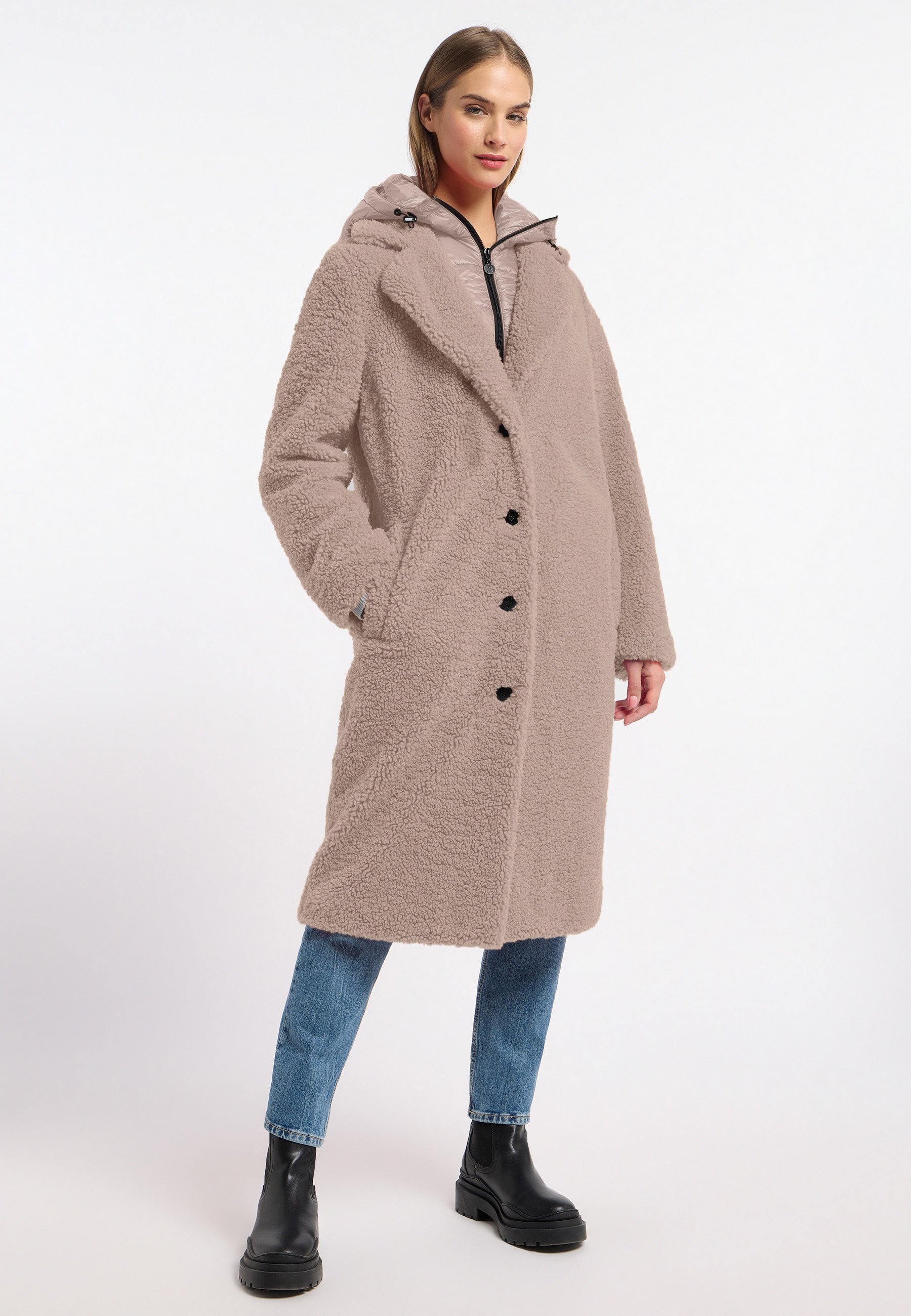 Frieda & Freddies Fellimitatmantel »Fake Fur Coat / Gine2«