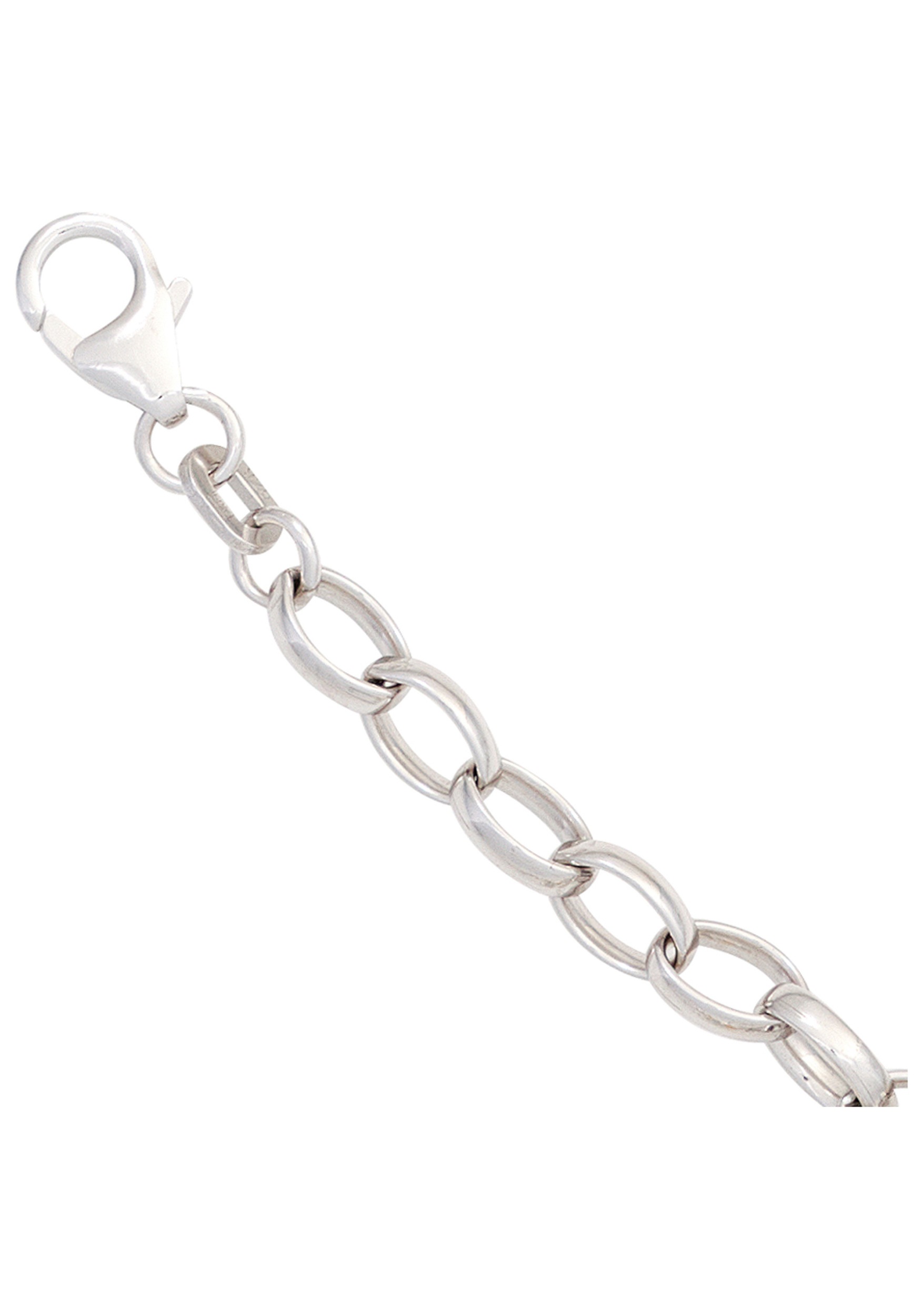 JOBO Silberarmband »Ankerarmband 5 mm« 925 Silber 21 cm rhodiniert