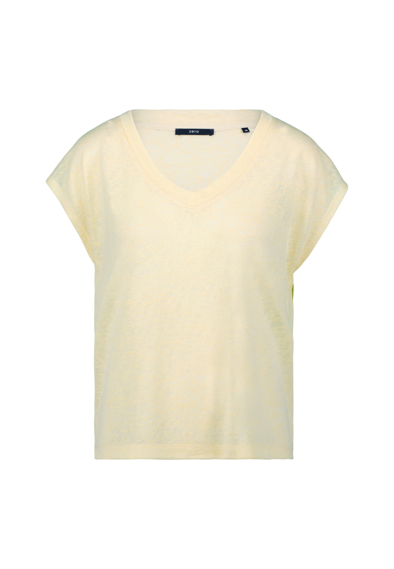 Zero T-Shirt "Damen Sommer-T-Shirt mit V-Ausschnitt" 1 Stk. tlg. Plain/ohne günstig online kaufen