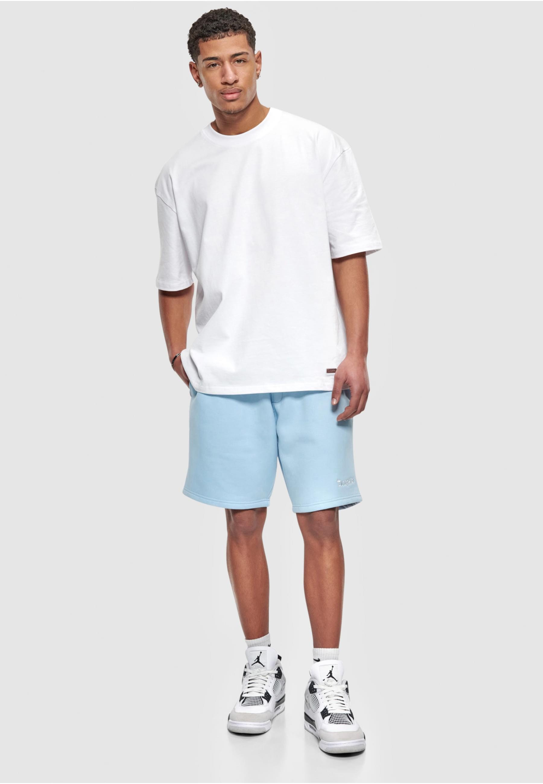 Dropsize Sweatshorts »Dropsize Herren Dropsize Heavy Embo Sweatshorts«, (1 tlg.)