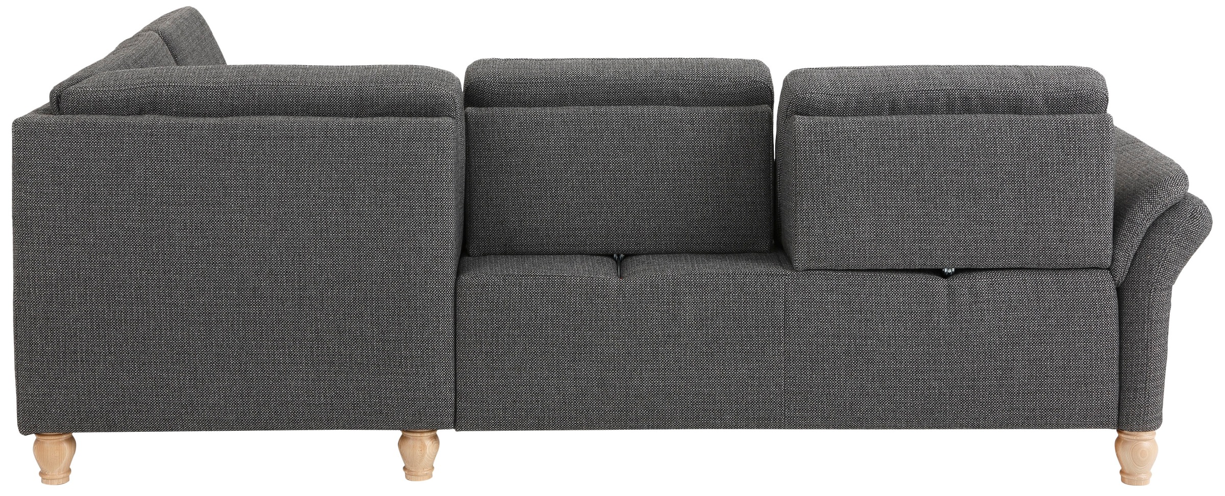 Home affaire Ecksofa »Palace L-Form«, incl. Sitztiefenverstellung, wahlweise mit Bettfunktion und Stauraum