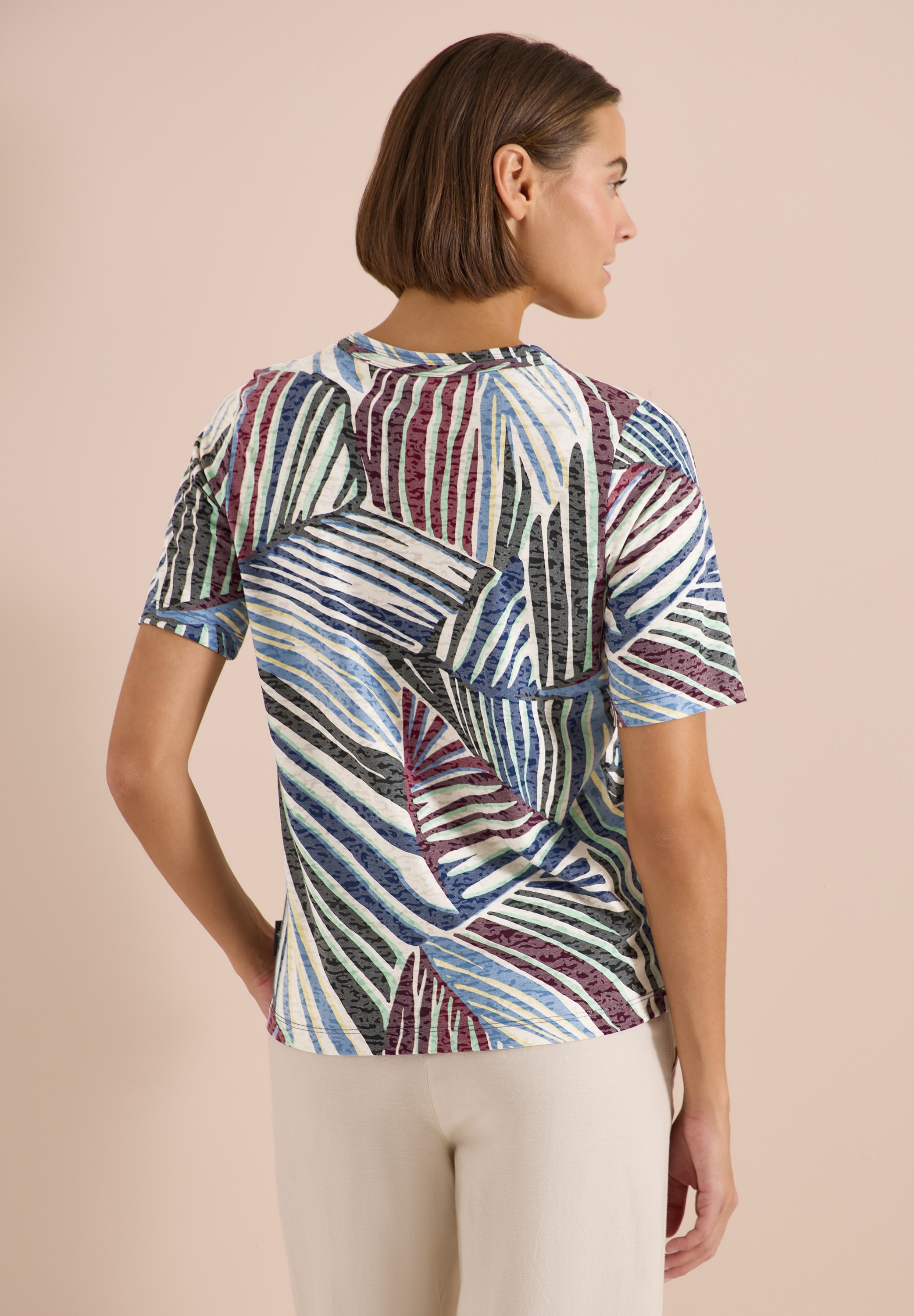 Cecil Print-Shirt mit allover Print
