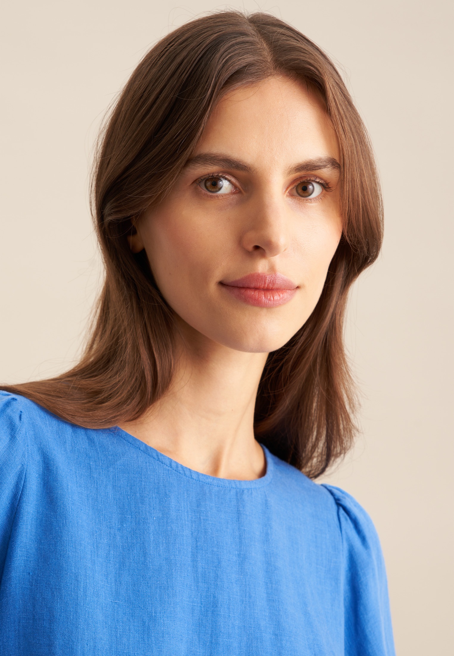 Thumbnail - seidensticker Shirtbluse "Schwarze Rose" 1/2 Rundhals Uni