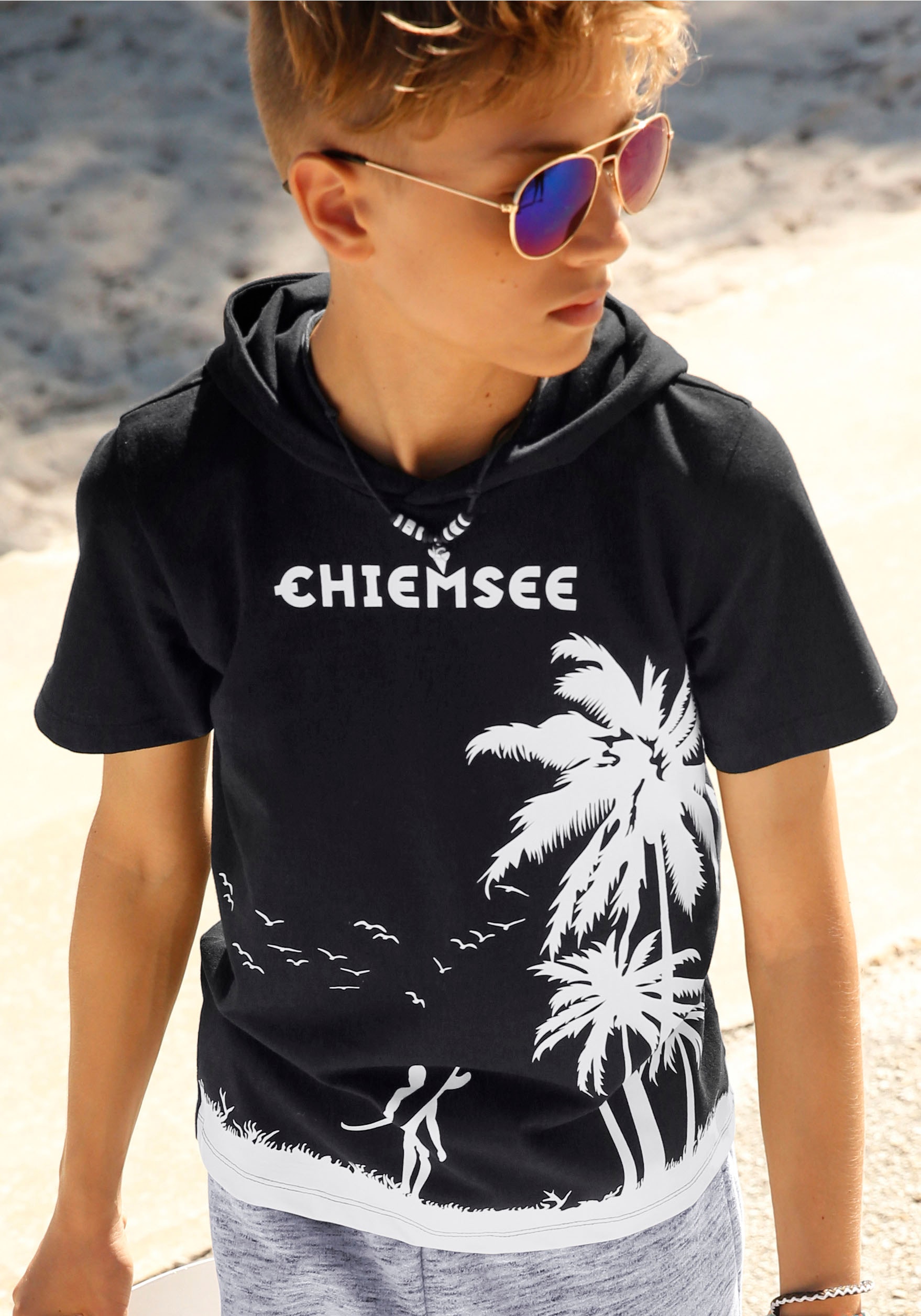 Chiemsee T-Shirt »mit Palmendruck« kaufen | BAUR