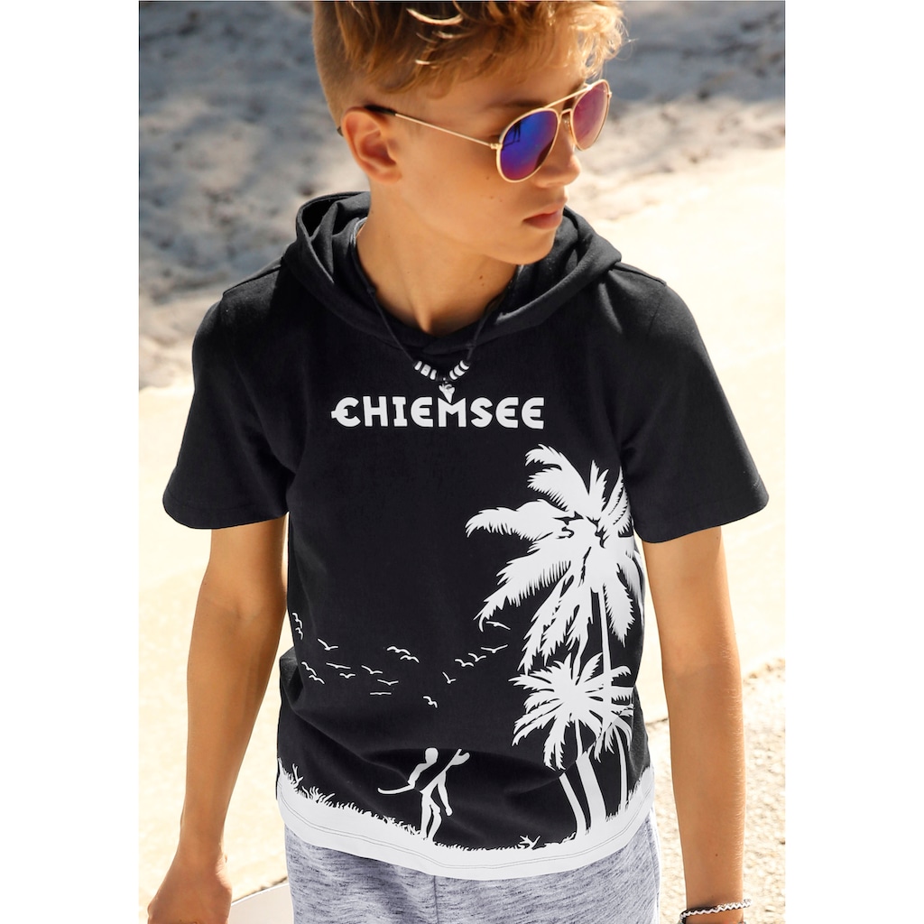 Chiemsee T-Shirt »mit Palmendruck«