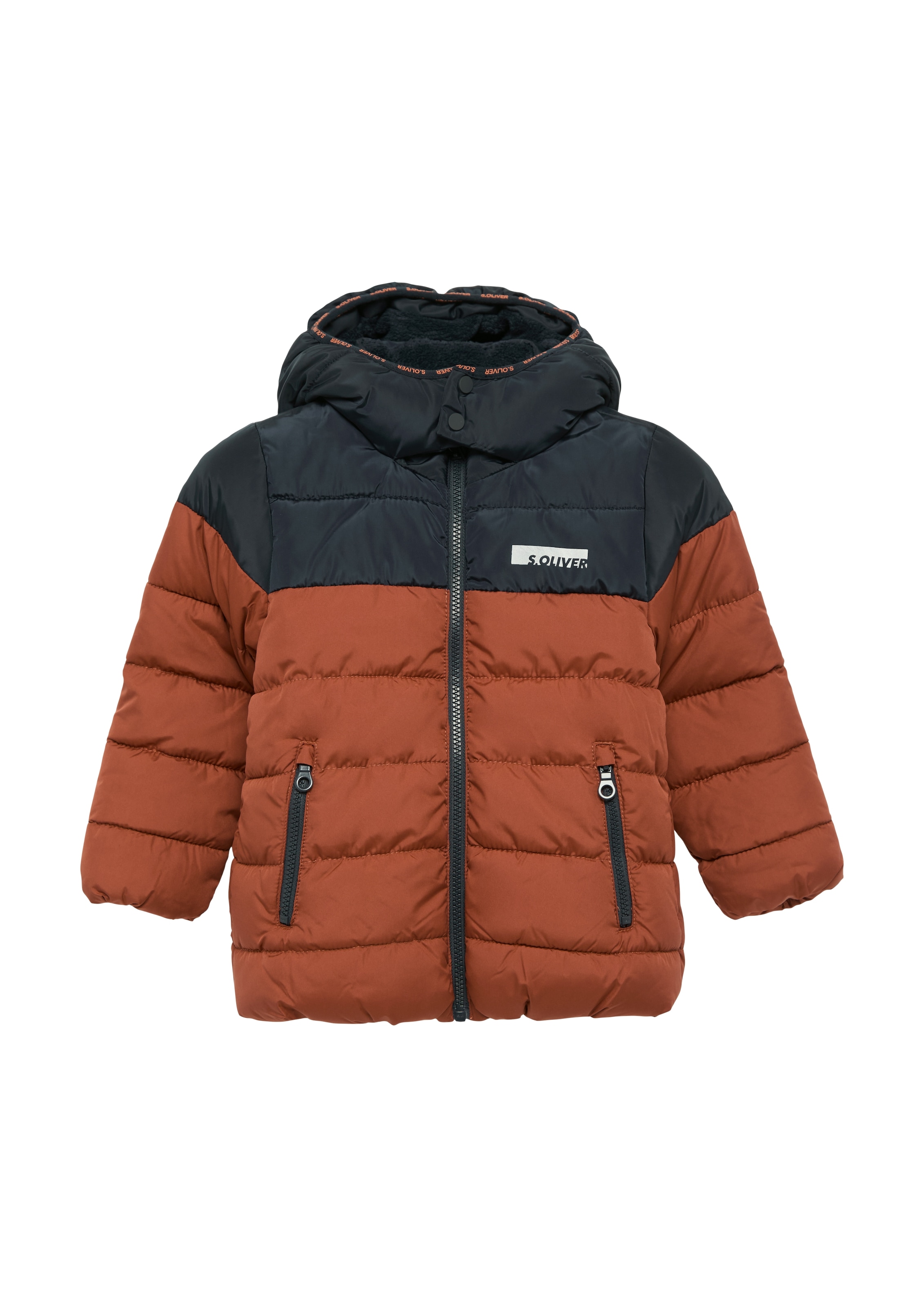 s.Oliver Junior Outdoorjacke, mit Kapuze, mit Kapuze