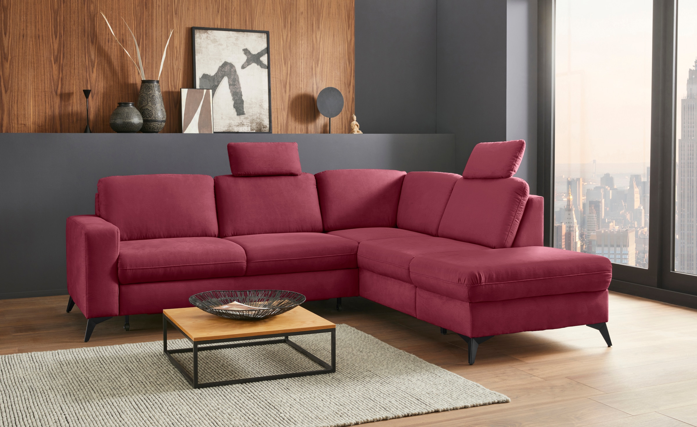 PLACES OF STYLE Ecksofa »Lolland L-Form« patogi su mie...