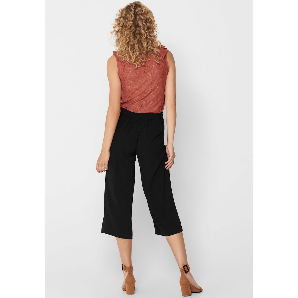 ONLY Palazzohose »ONLWINNER PALAZZO CULOTTE PANT NOOS PTM«, in uni oder gestreiftem Design
