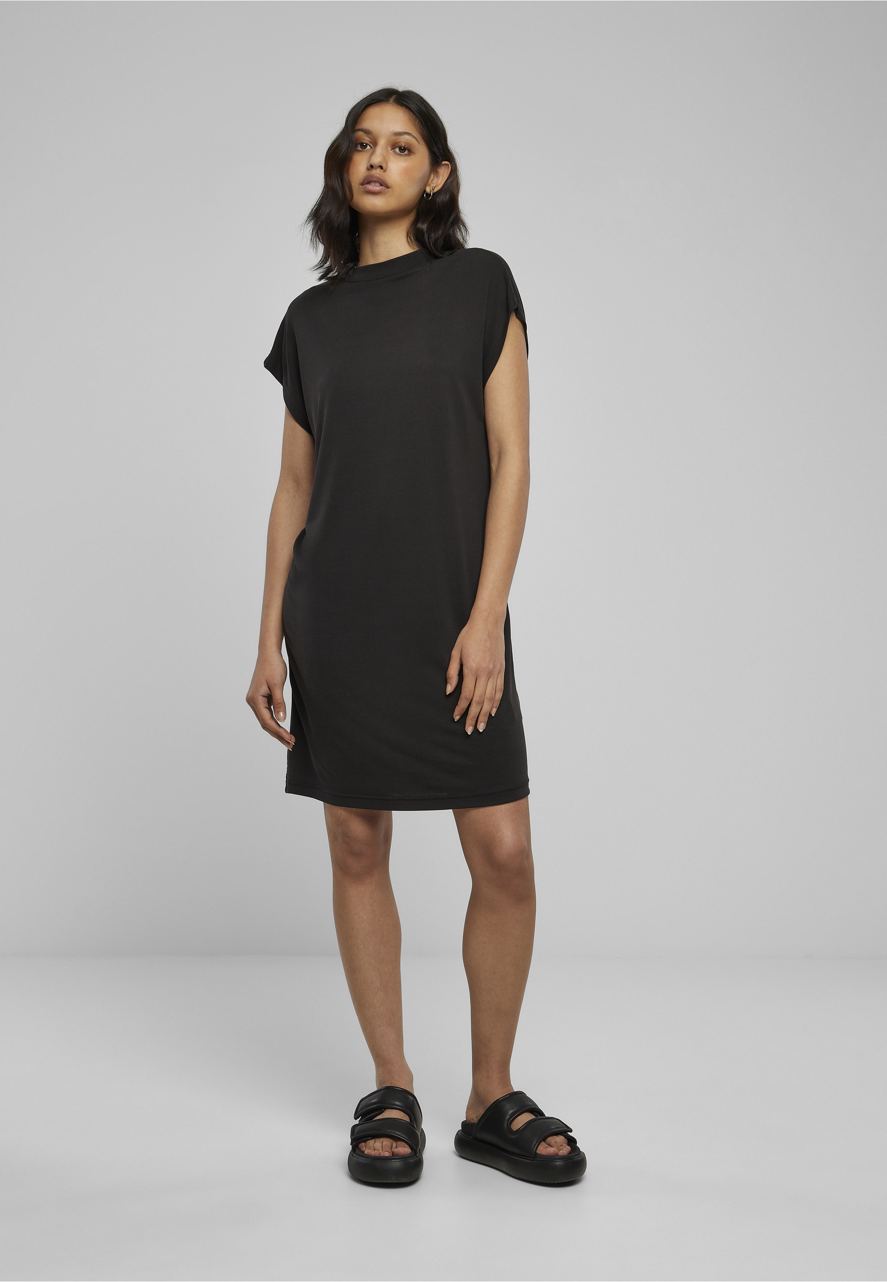 URBAN CLASSICS Shirtkleid »Urban Classics Damen Ladies Modal Dress« 1 Stk. tlg.