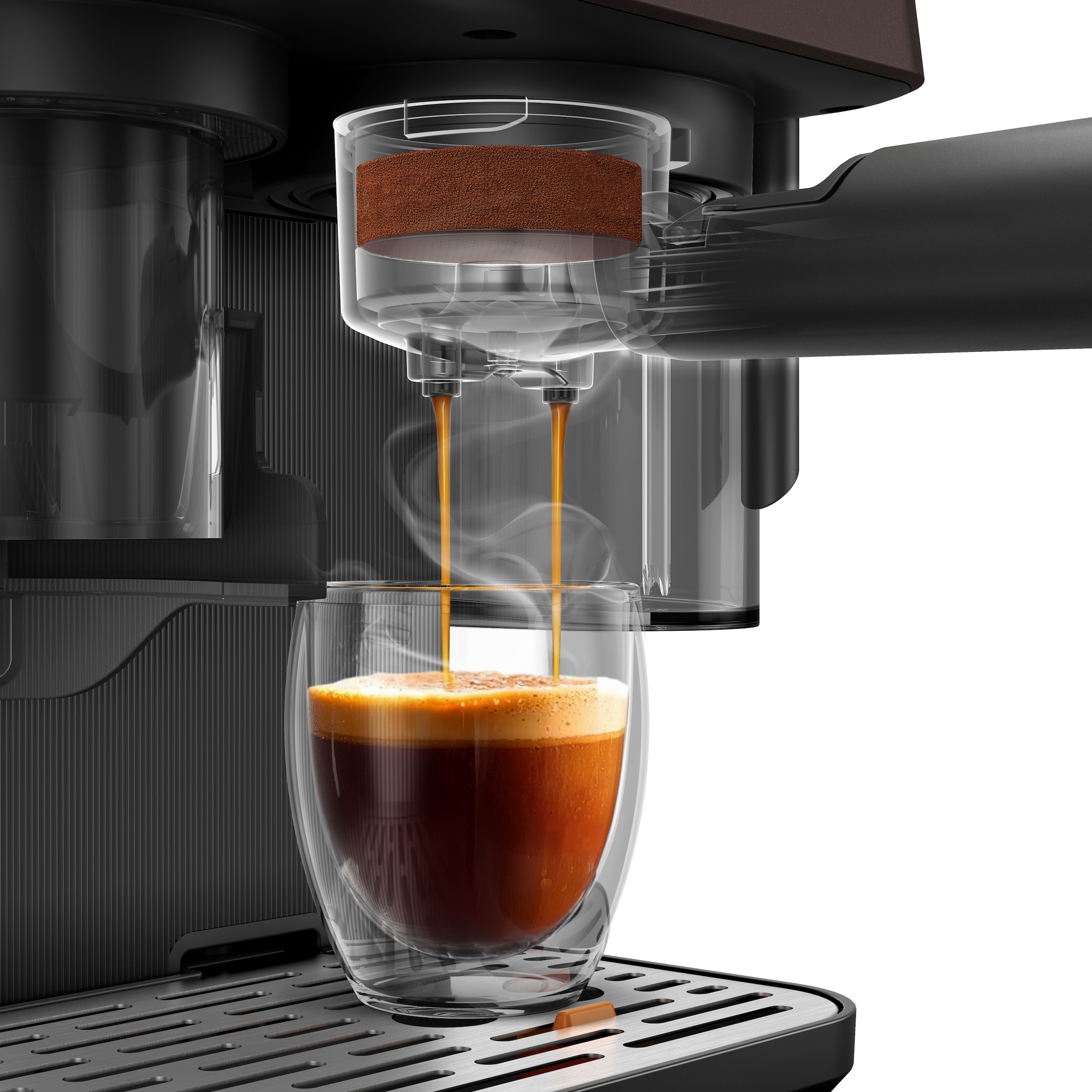Grundig Siebträgermaschine »KSM 8530« 1688W Kaffeevollautomat mit 20 Bar, Touch & CreamyPro™