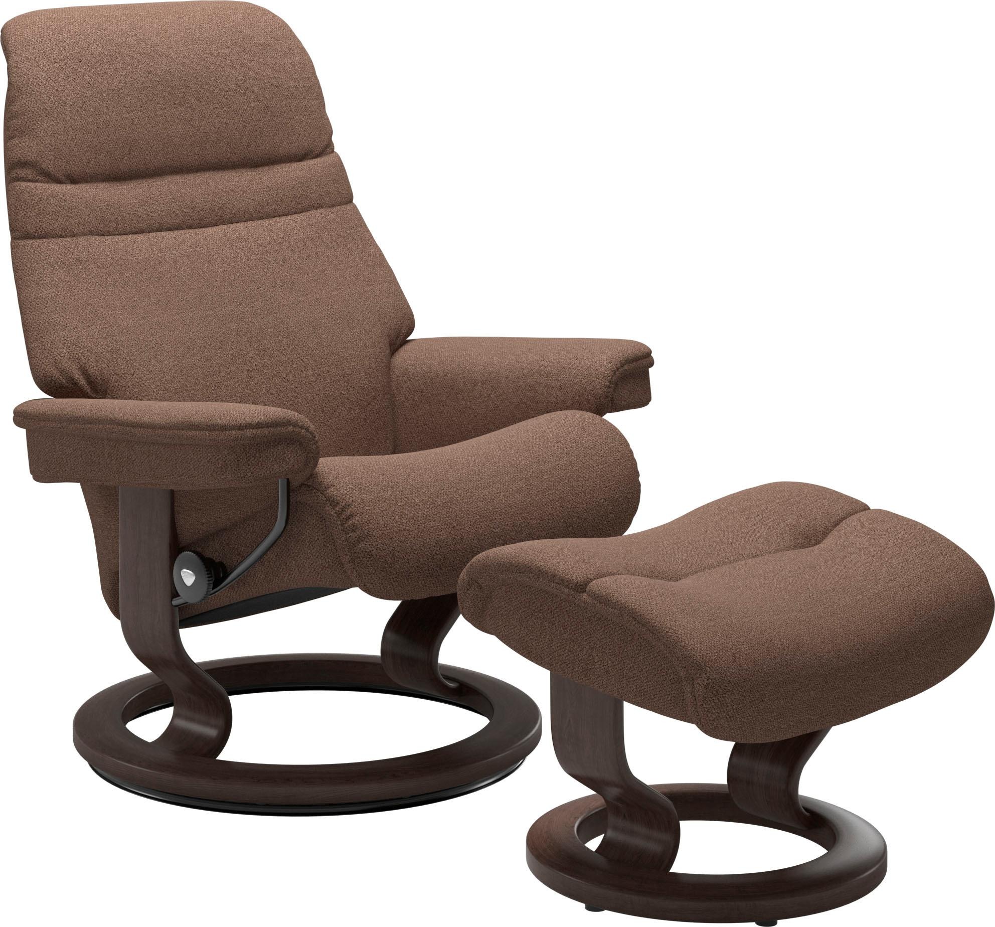 Stressless® Relaxsessel »Sunrise«, (Set, L, mit Gestell Base, | mit bestellen Wenge Hocker), Größe Relaxsessel BAUR Classic