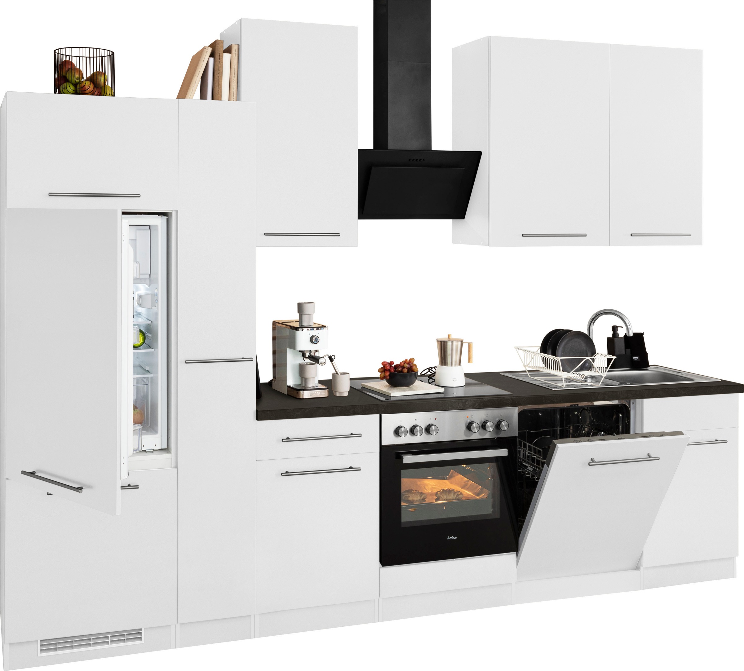 wiho Küchen Küchenzeile »Unna«, ohne E-Geräte, Breite 310 cm