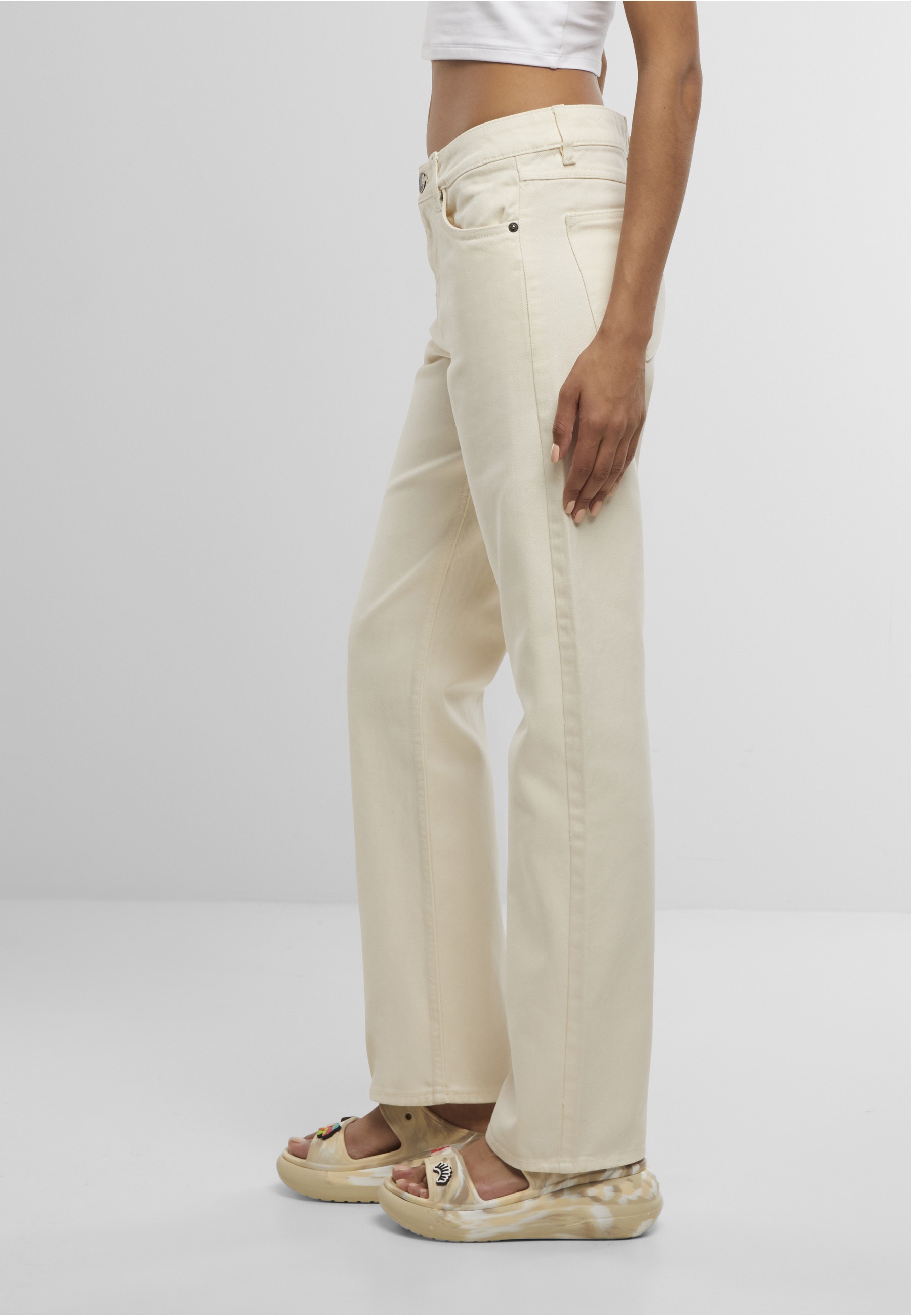 URBAN CLASSICS Jean droit blanc sable - Taille 31 3
