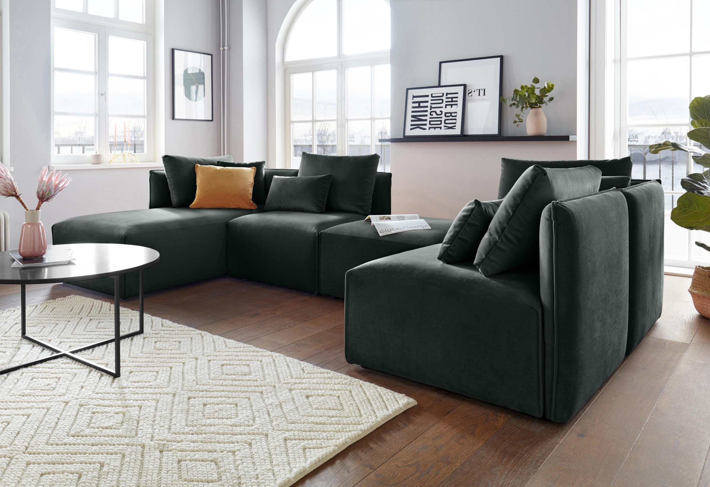 Thumbnail - OTTO home Ottomane "Nöre" Modul - zum Zusammenstellen; in vielen Bezugsqualitäten und Farben