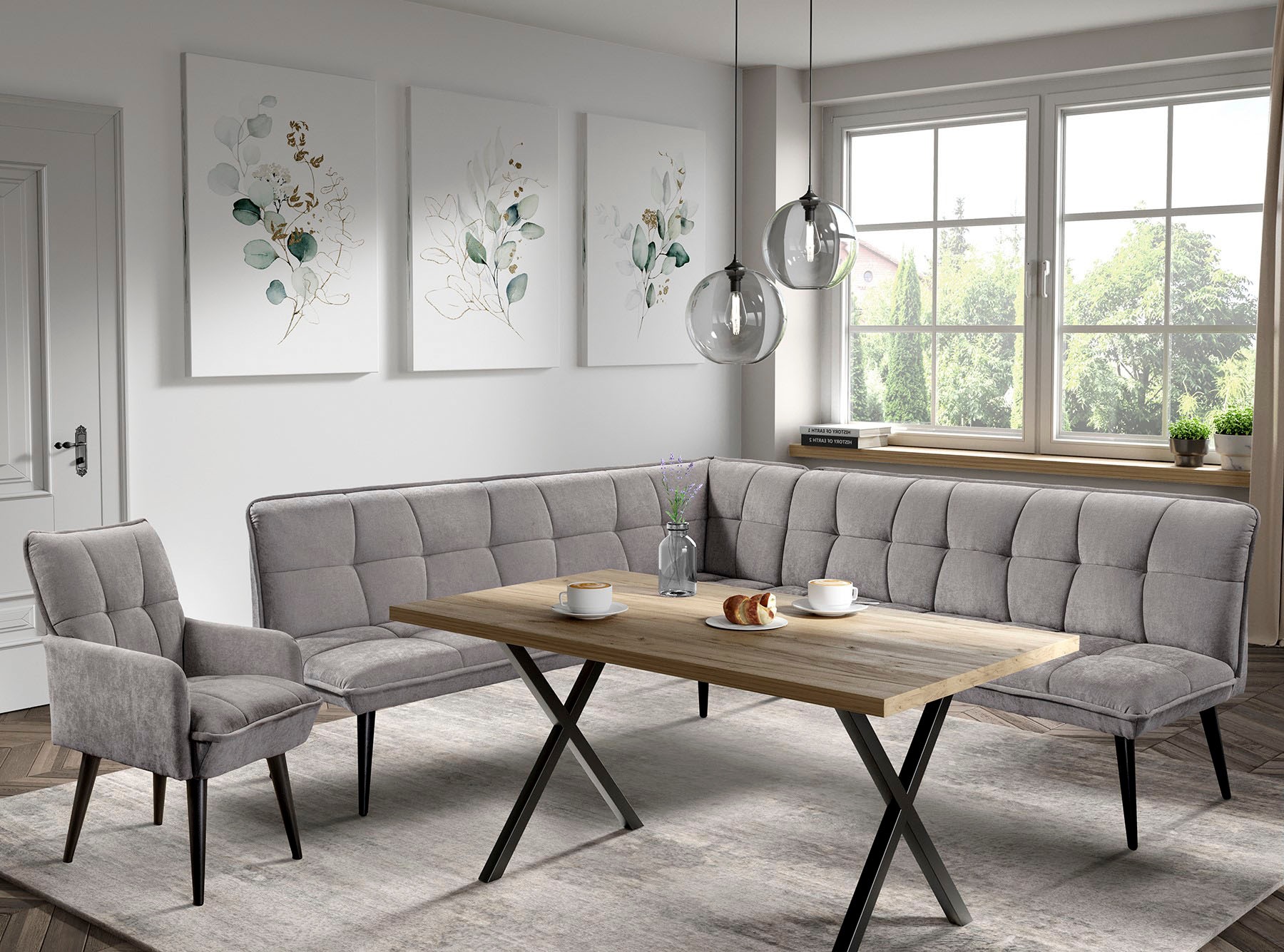 exxpo - sofa fashion Essbank "Mocca Essbank, Sitzbank" hoher Sitzkomfort, b günstig online kaufen