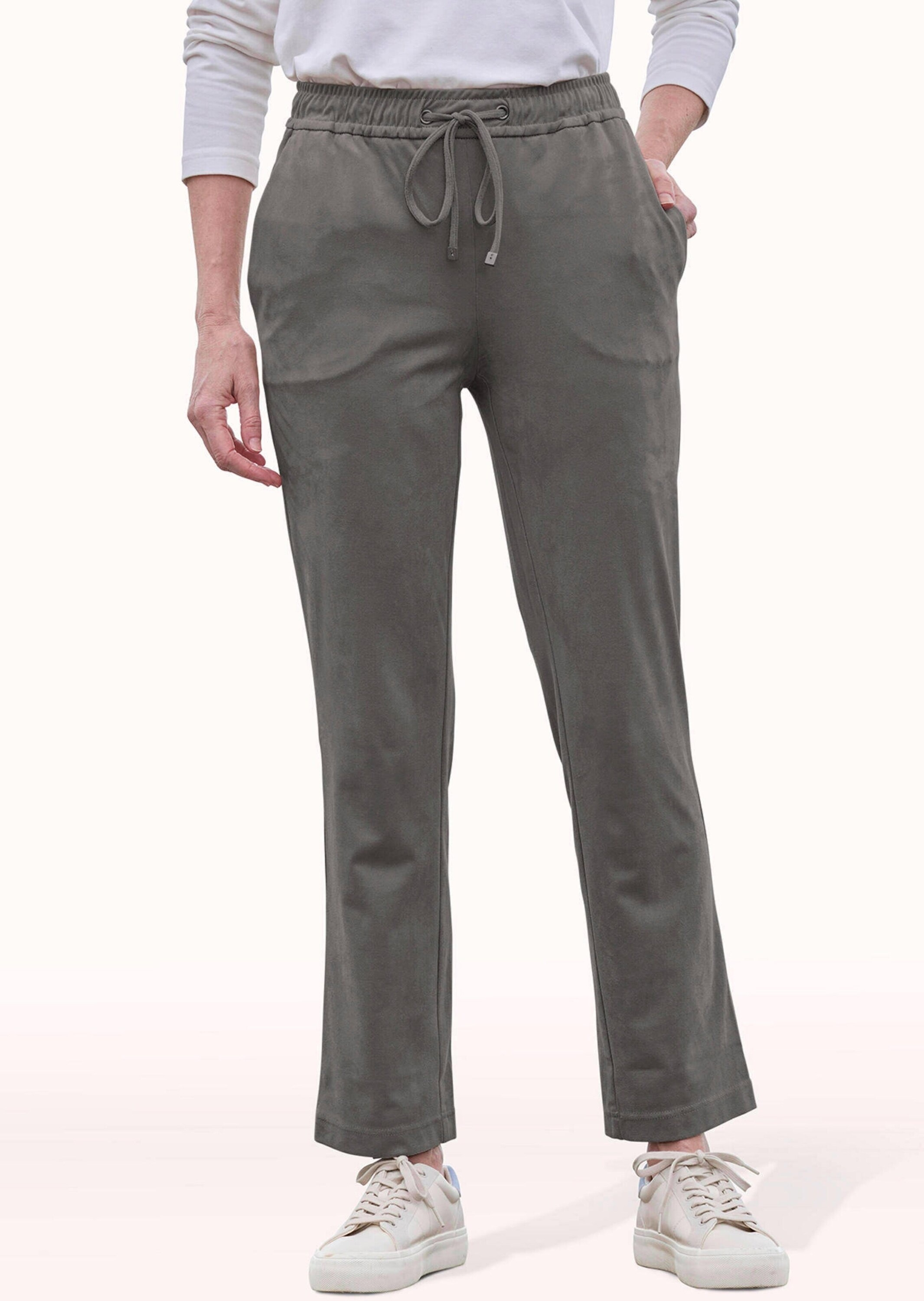 GOLDNER 2-in-1-Hose "Freizeithose SARA in Veloursleder-Optik" günstig online kaufen