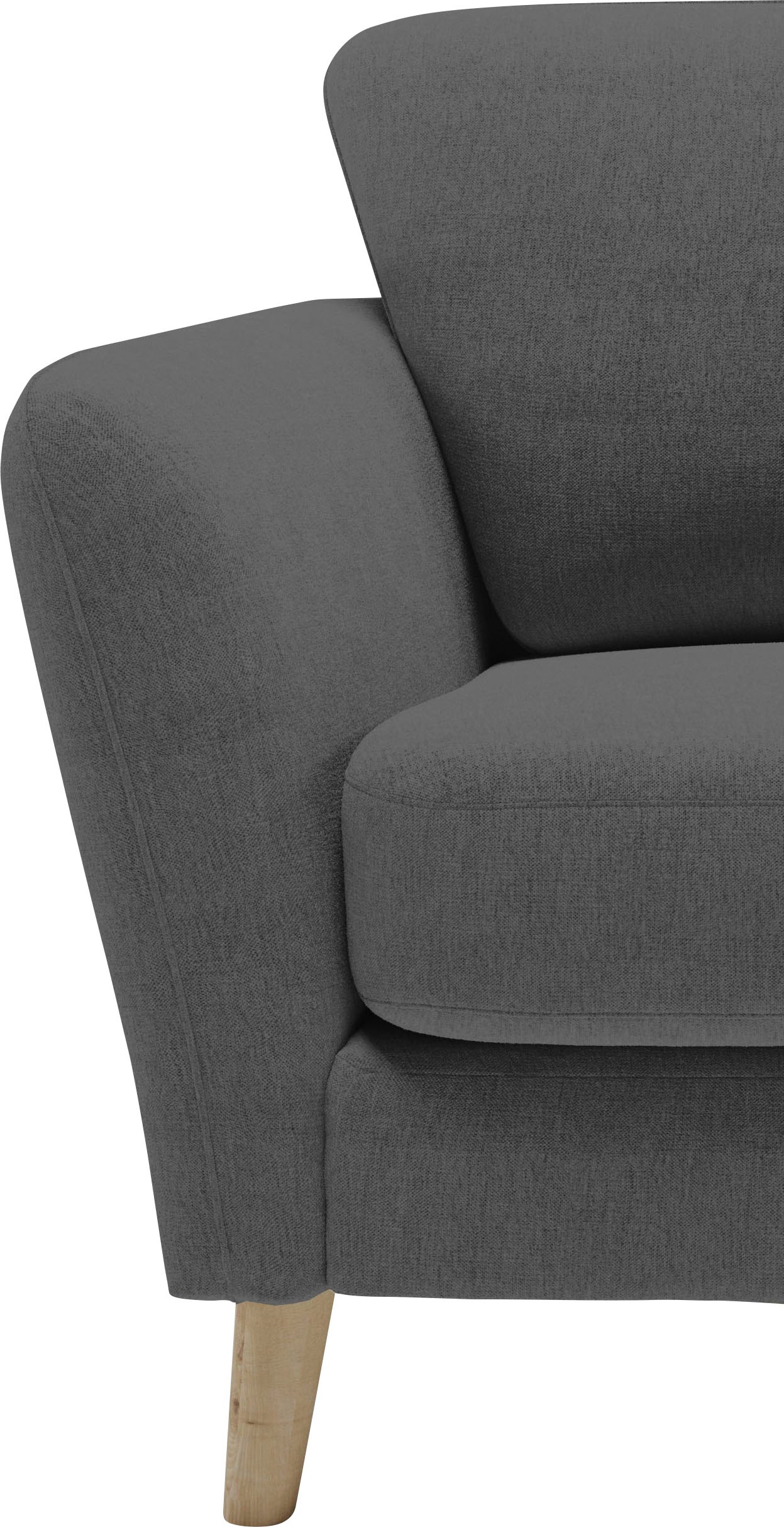 Home affaire 2-Sitzer »MARSEILLE Sofa 170 cm«, mit Massivholzbeinen aus Eiche, verschiedene Bezüge und Farbvarianten